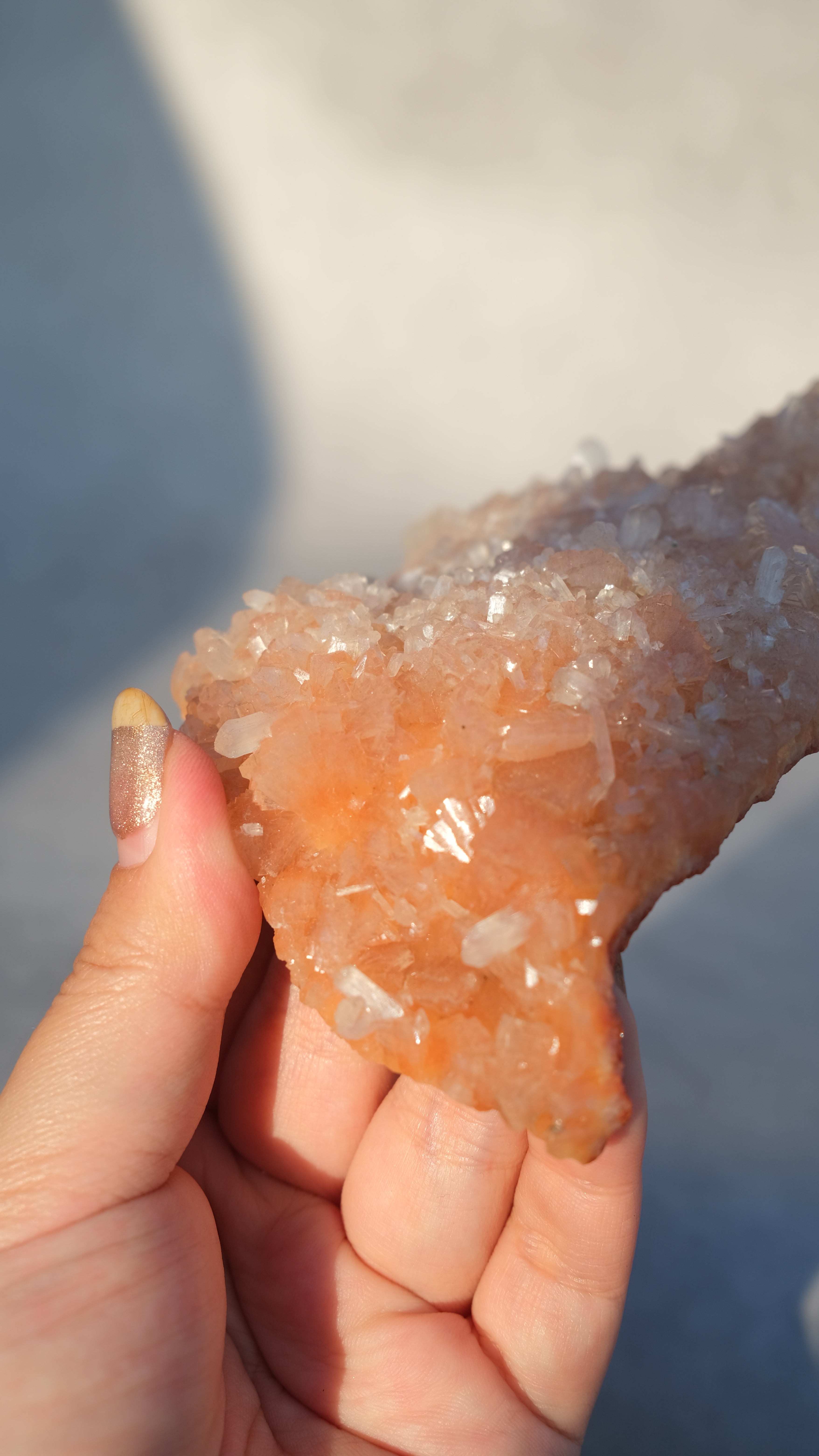 ヒューランダイト｜スティルバイト「桃花水」インド産｜天然石 原石 鉱物標本