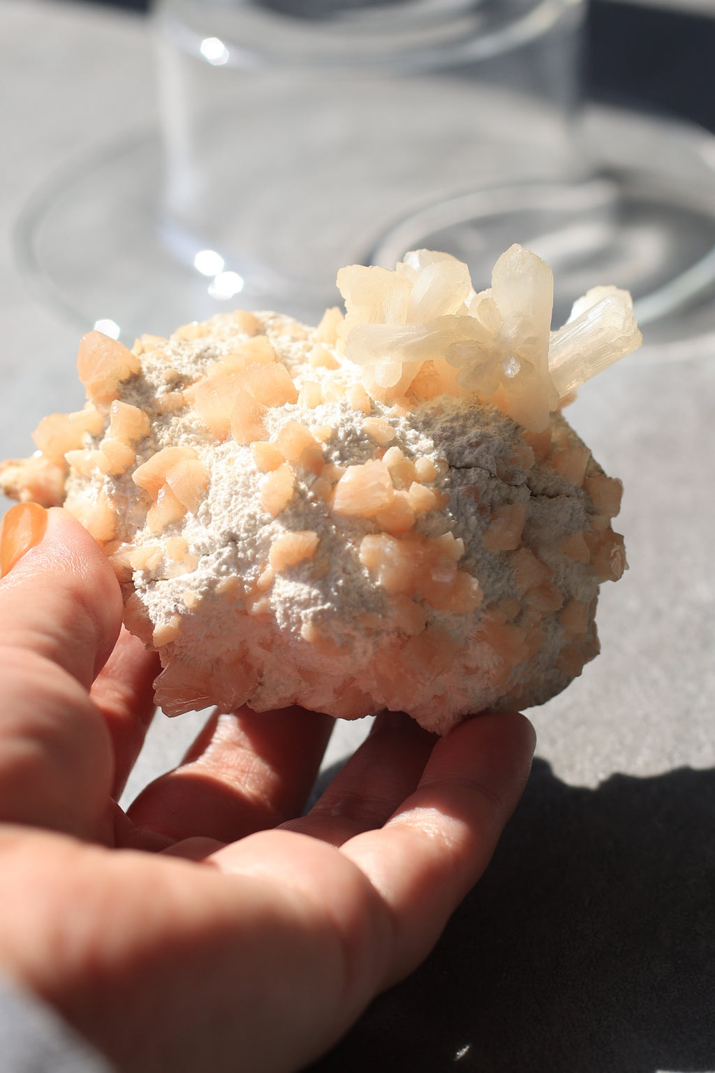 ヒューランダイト｜スティルバイト「喜びの花」インド産｜天然石 原石 鉱物標本
