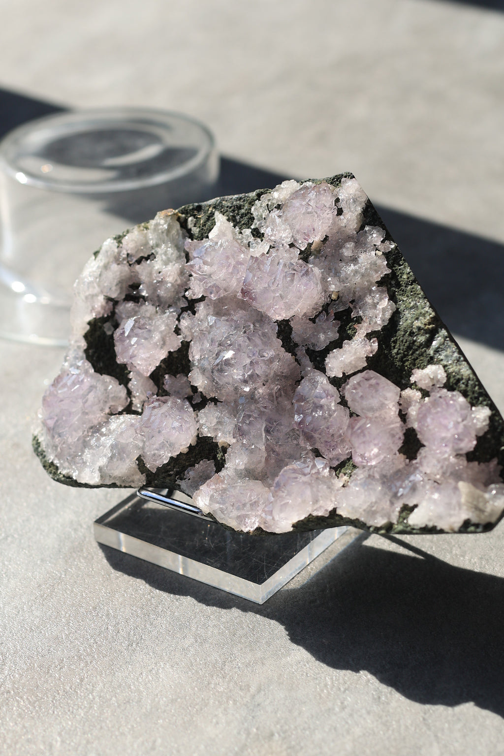 カルールアメジスト｜母岩付き「静かな花園」インド・カルール産｜天然石 原石 鉱物標本