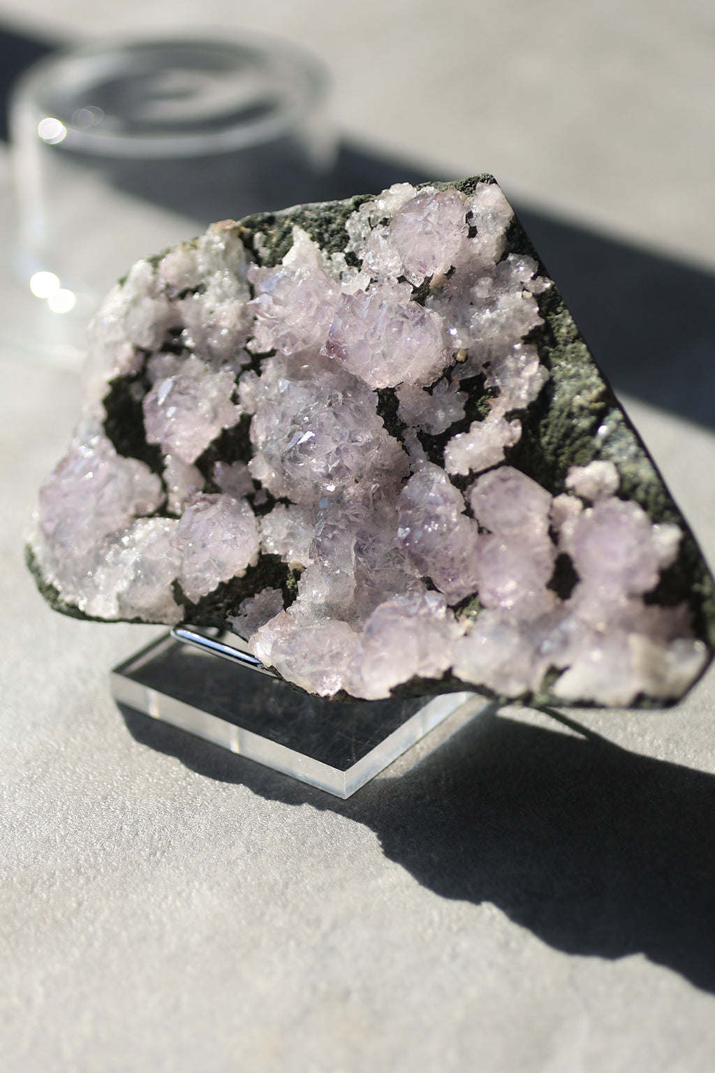 カルールアメジスト｜母岩付き「静かな花園」インド・カルール産｜天然石 原石 鉱物標本