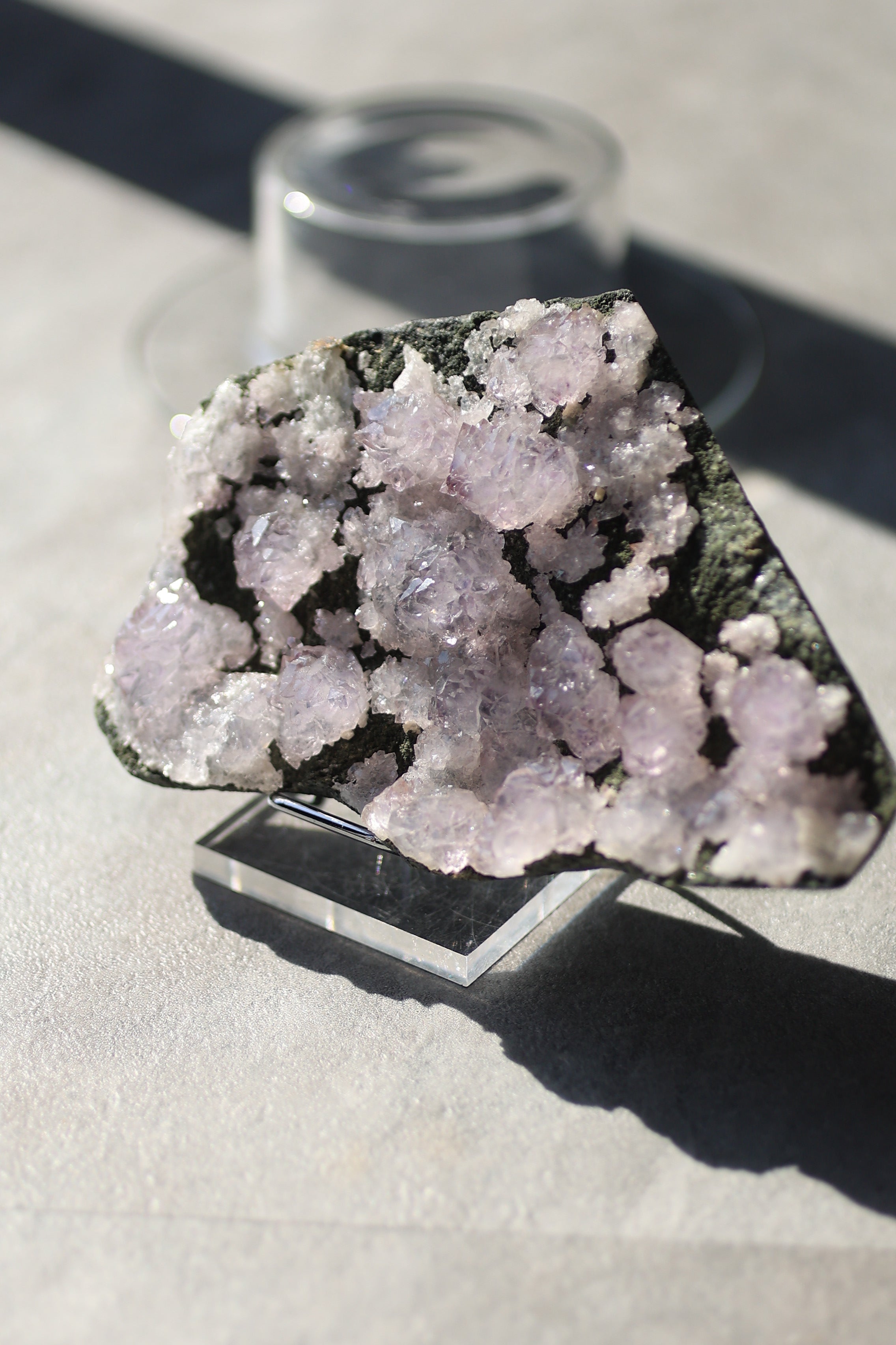 カルールアメジスト｜母岩付き「静かな花園」インド・カルール産｜天然石 原石 鉱物標本