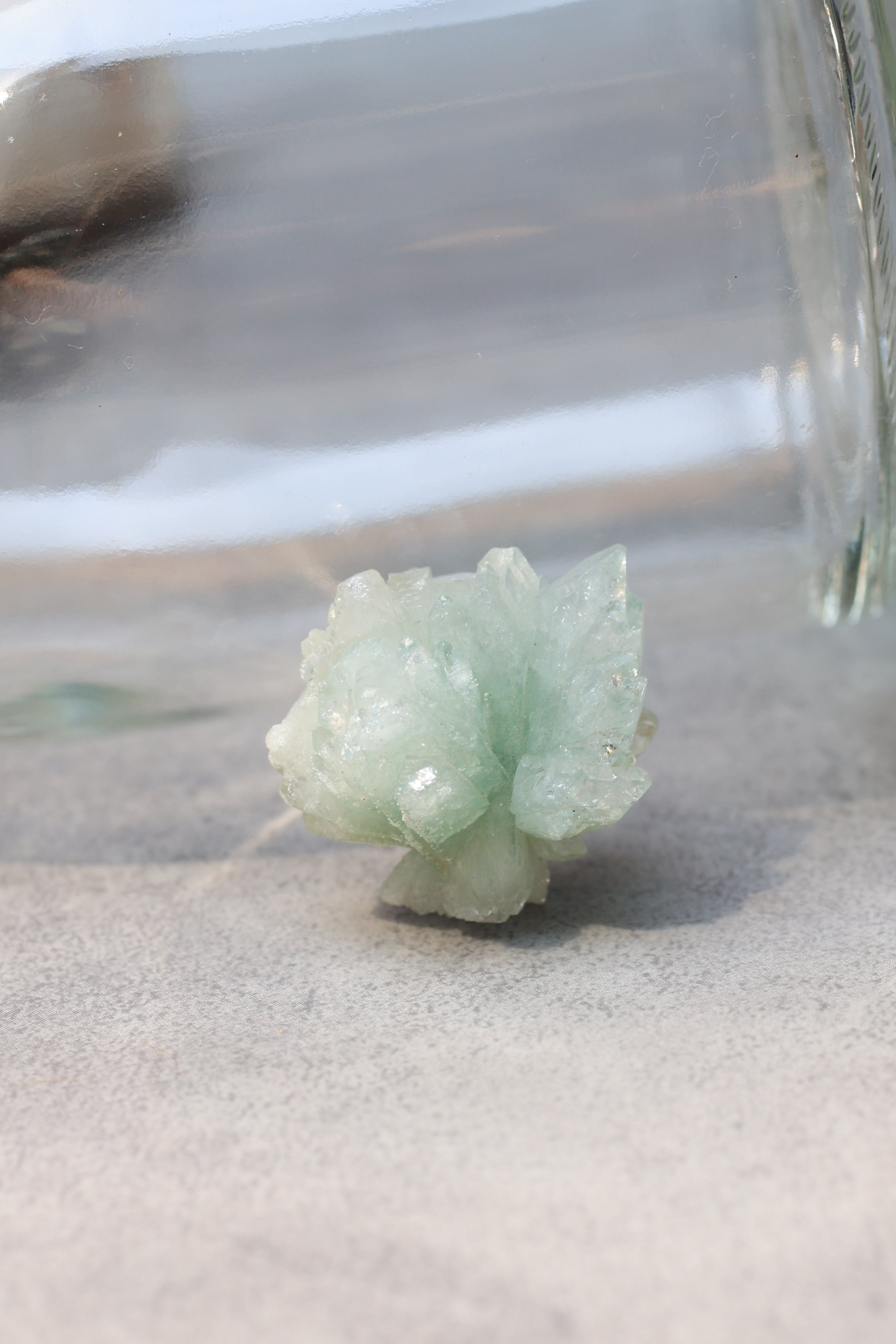グリーンアポフィライト「春の新芽」インド産｜天然石 原石 鉱物標本