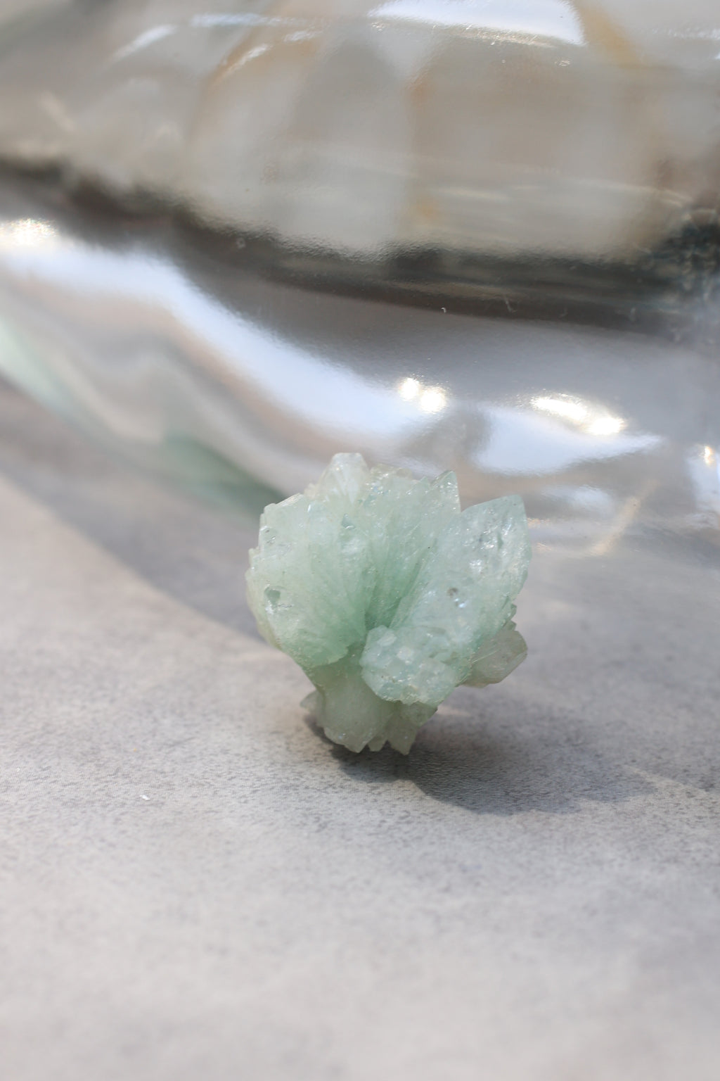 グリーンアポフィライト「春の新芽」インド産｜天然石 原石 鉱物標本
