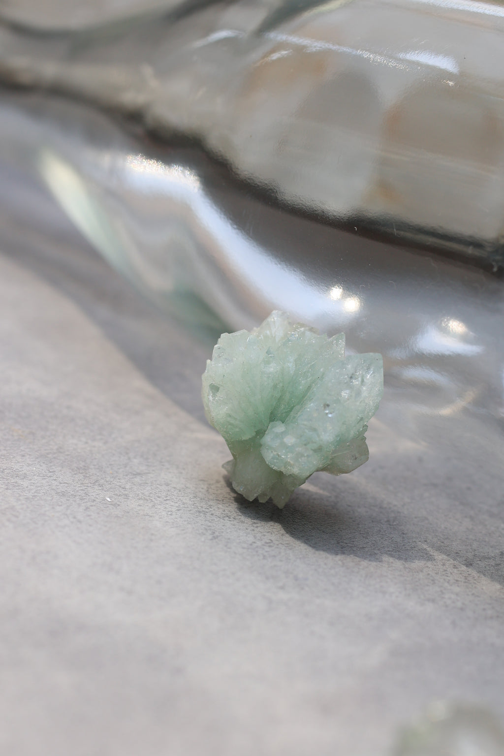 グリーンアポフィライト「春の新芽」インド産｜天然石 原石 鉱物標本