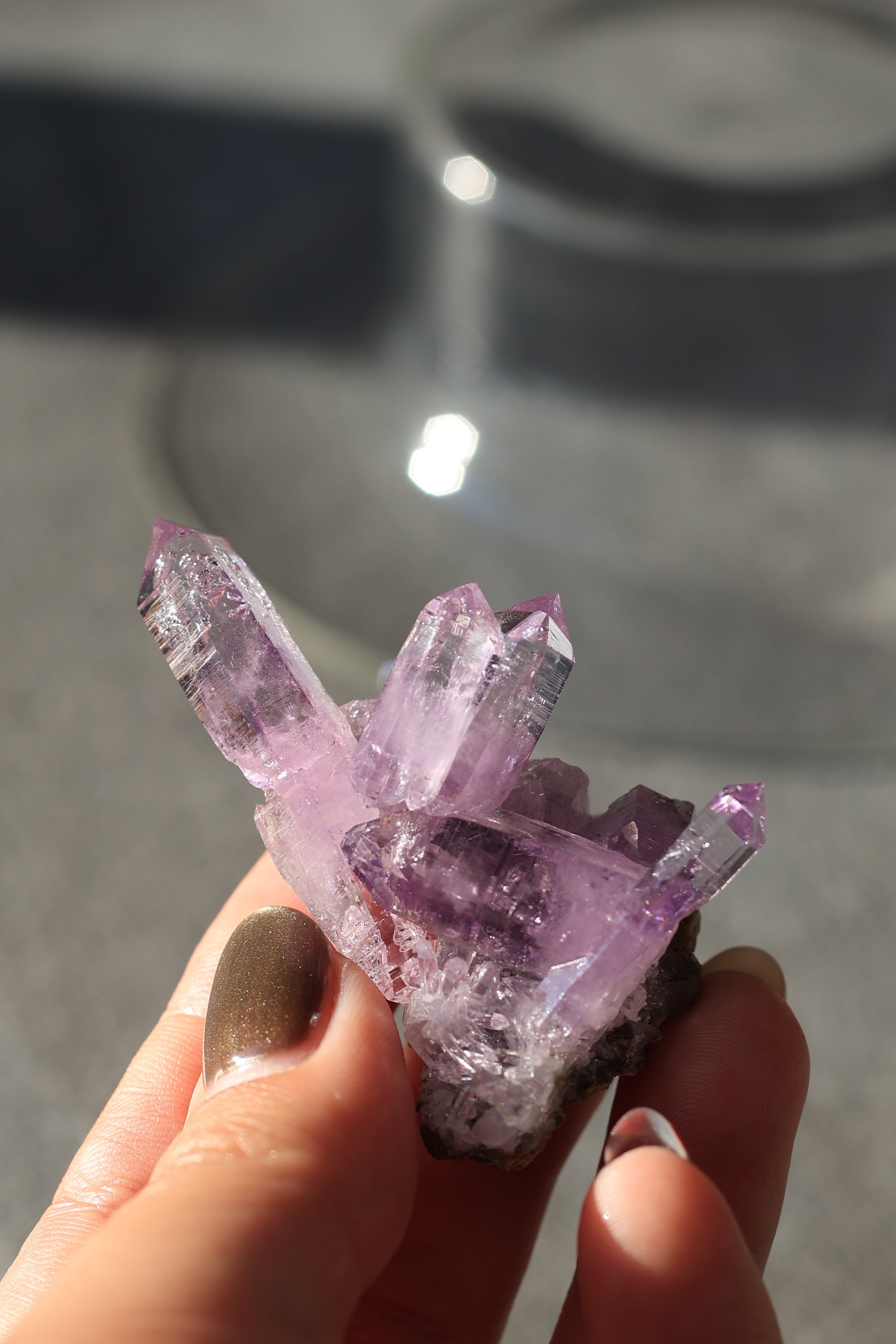 ベラクルスアメジスト「雫きらり」メキシコ産｜天然石 原石 鉱物標本