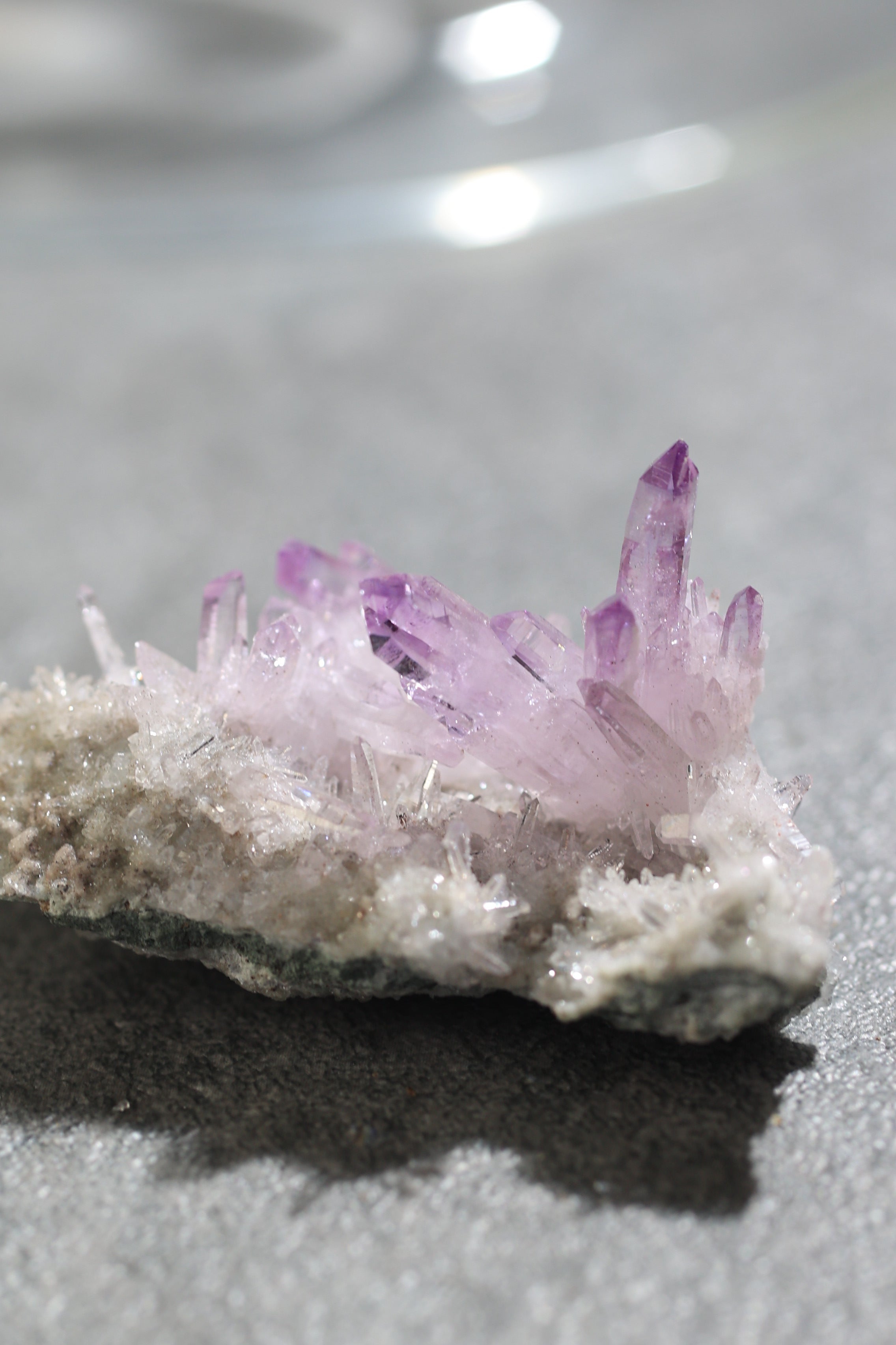 ベラクルスアメジスト「きらめく花霞」メキシコ産｜天然石 原石 鉱物標本
