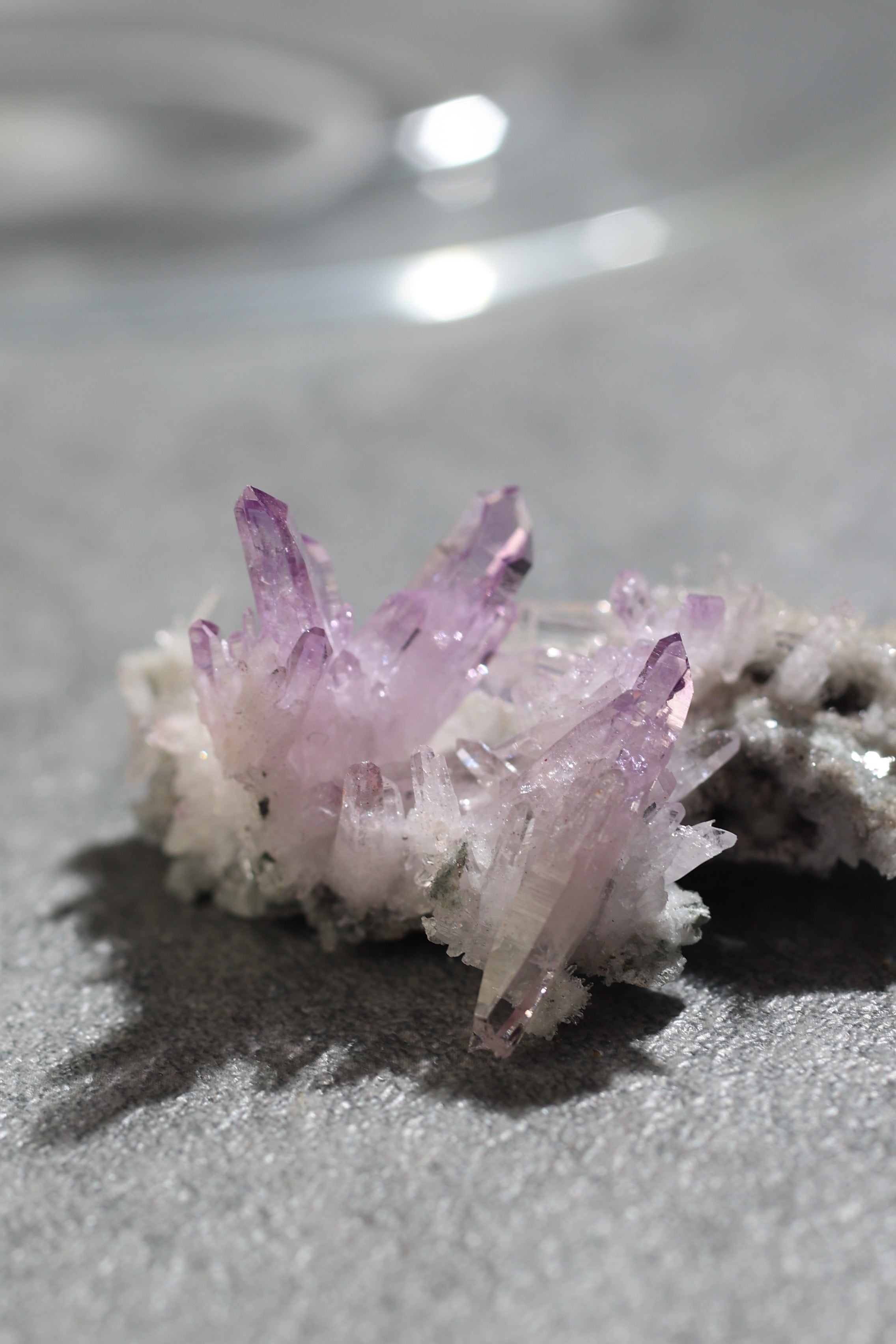 ベラクルスアメジスト「きらめく花霞」メキシコ産｜天然石 原石 鉱物標本