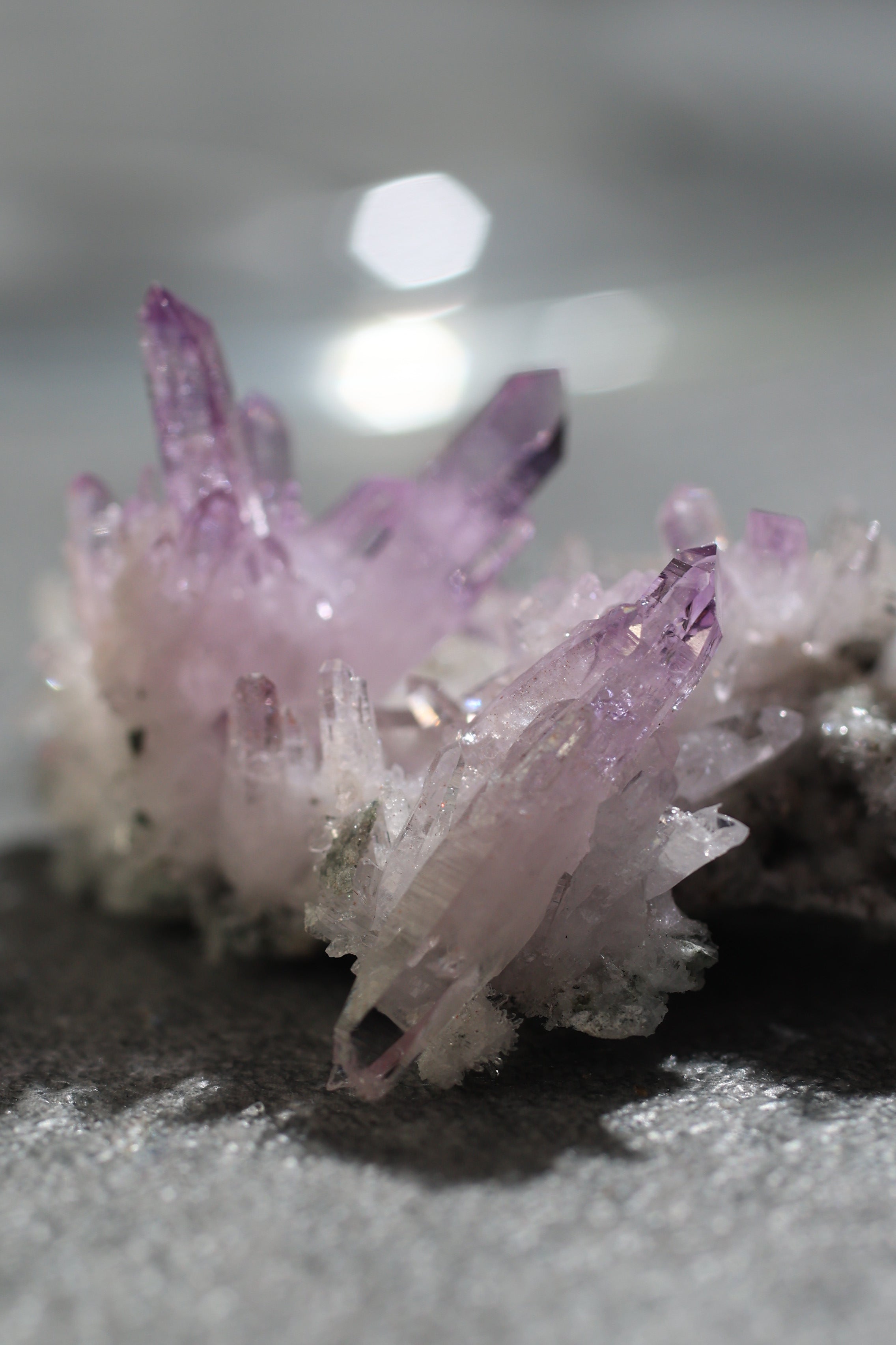 ベラクルスアメジスト「きらめく花霞」メキシコ産｜天然石 原石 鉱物標本