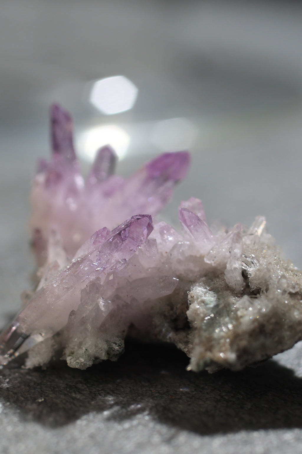 ベラクルスアメジスト「きらめく花霞」メキシコ産｜天然石 原石 鉱物標本