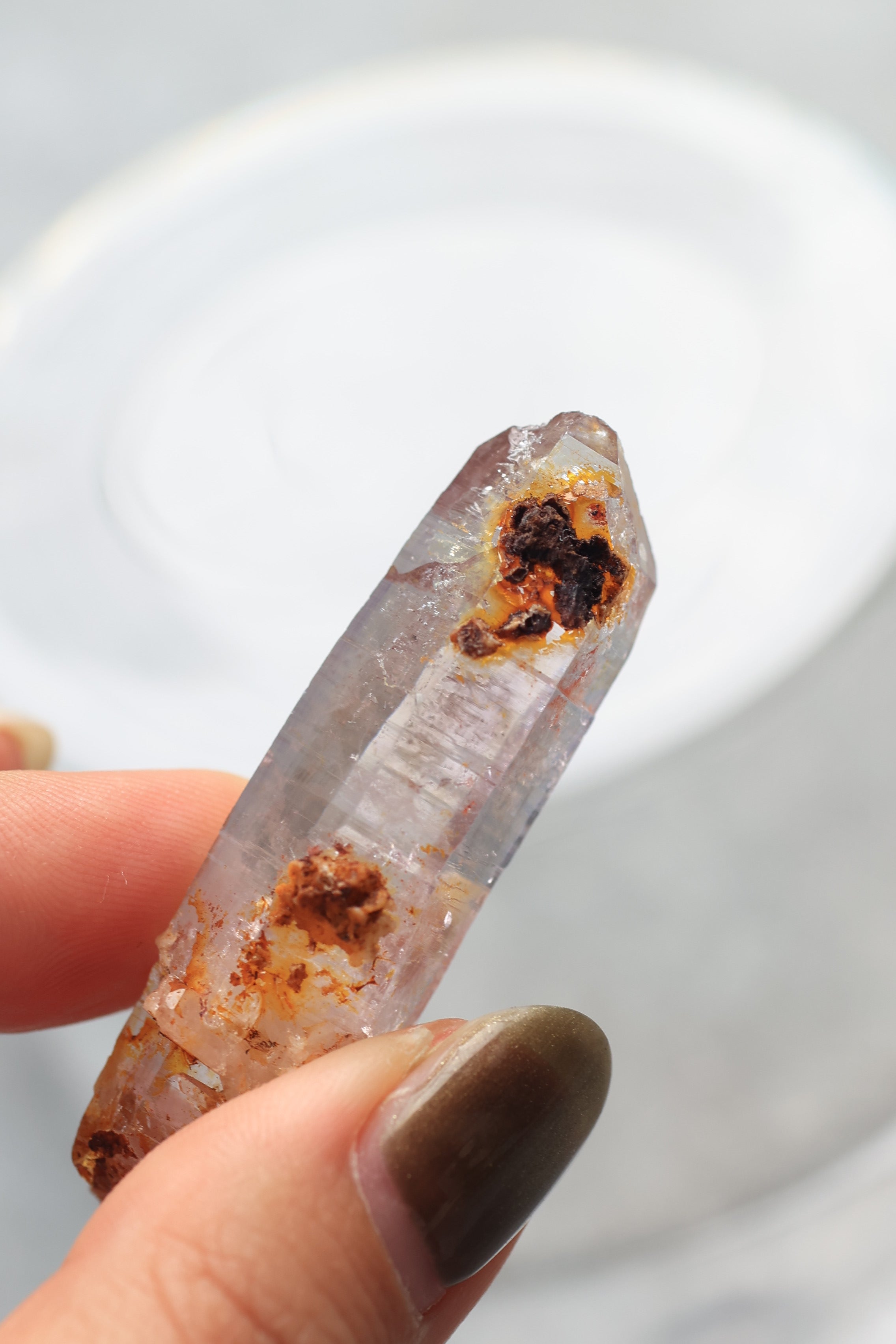 エンハイドロ（水入り）ベラクルスアメジスト「森の光」メキシコ産｜天然石 原石 鉱物標本