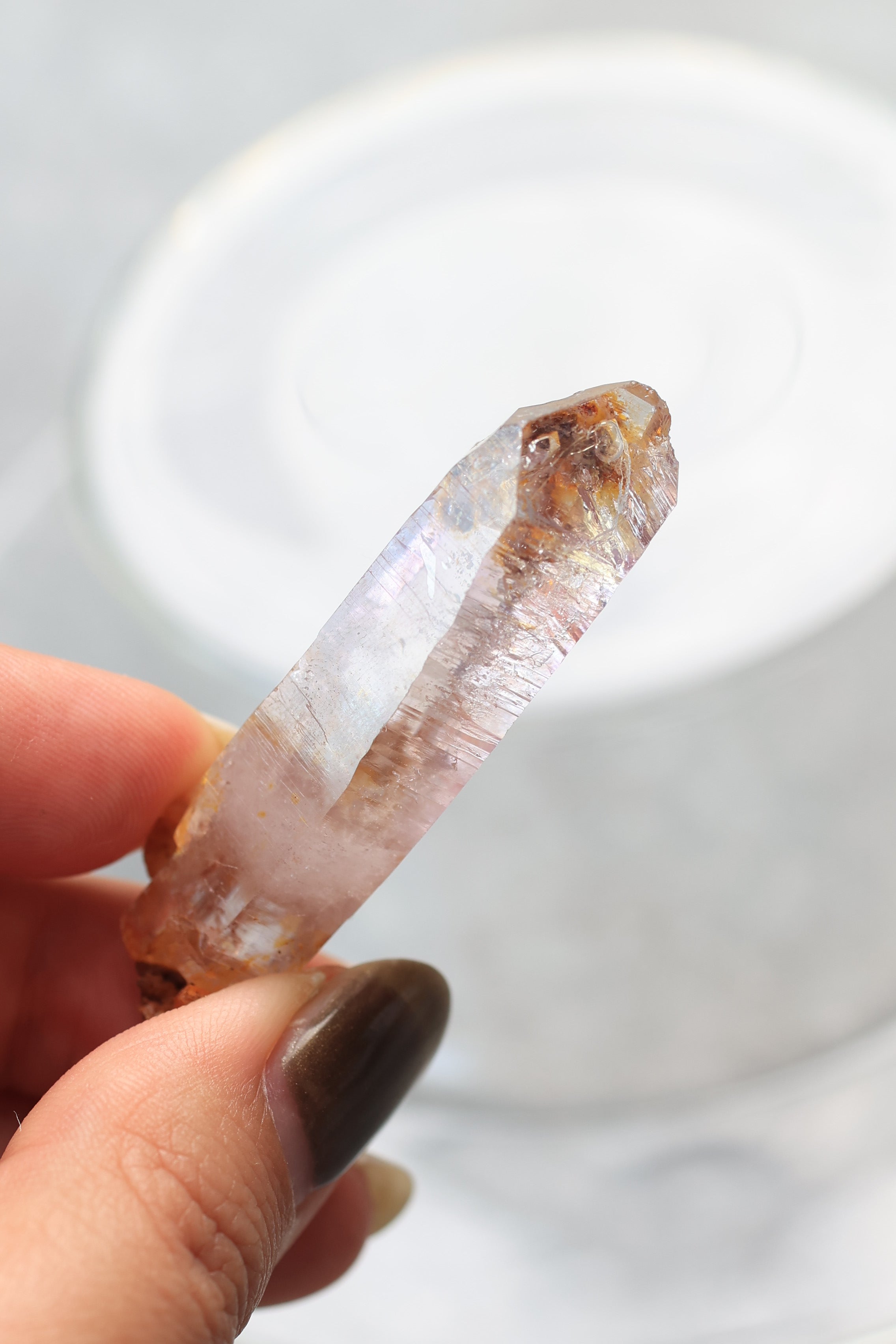 エンハイドロ（水入り）ベラクルスアメジスト「森の光」メキシコ産｜天然石 原石 鉱物標本