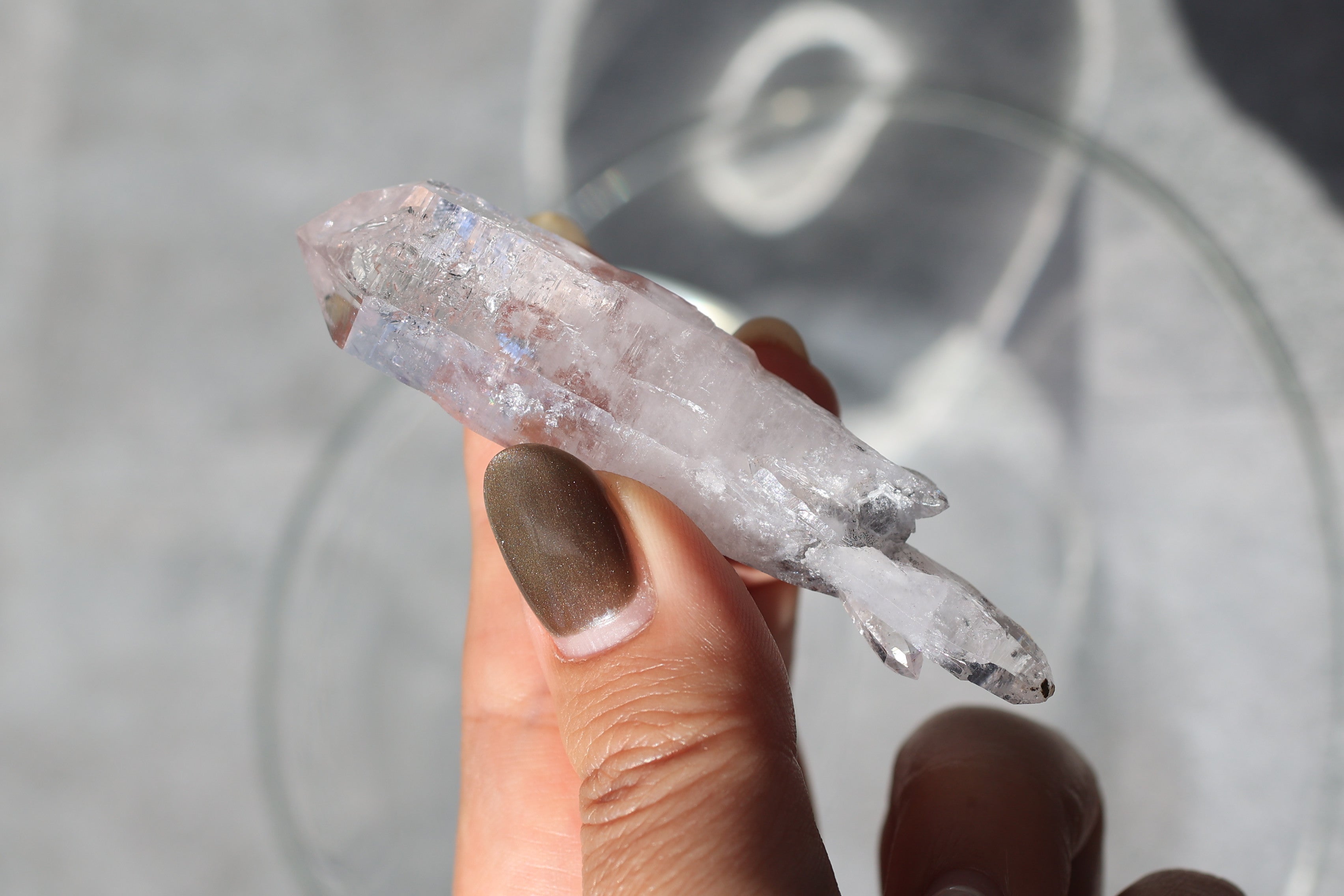 エンハイドロ（水入り）ベラクルスアメジスト「溢れる光」メキシコ産｜天然石 原石 鉱物標本