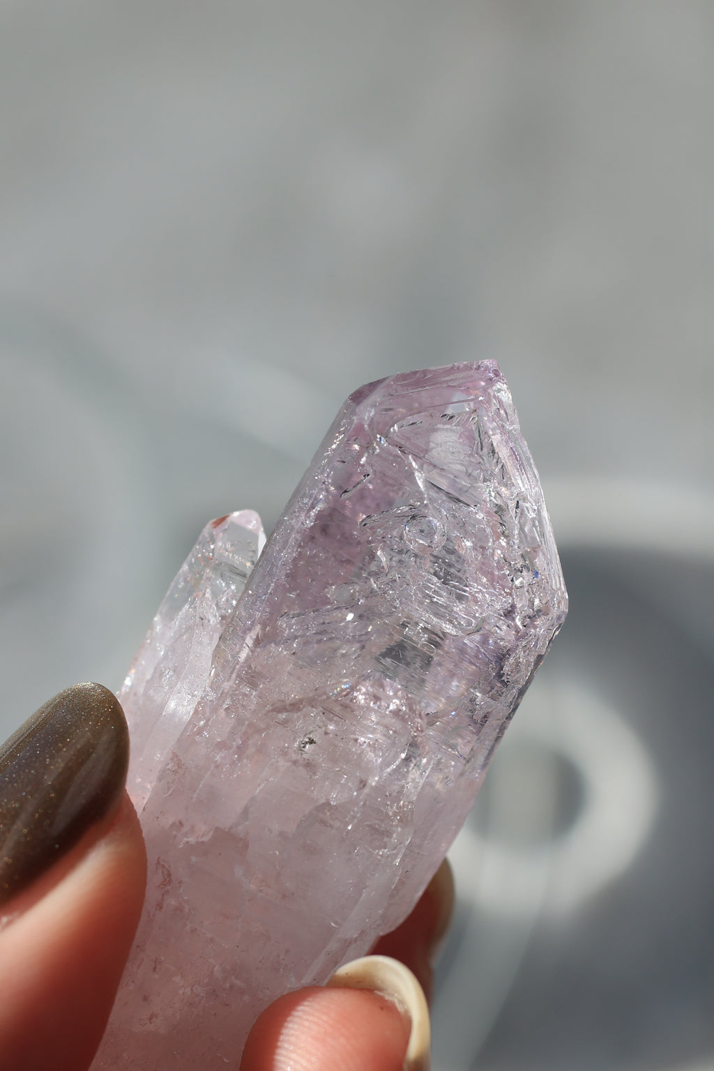 エンハイドロ（水入り）ベラクルスアメジスト「透き通る風」メキシコ産｜天然石 原石 鉱物標本