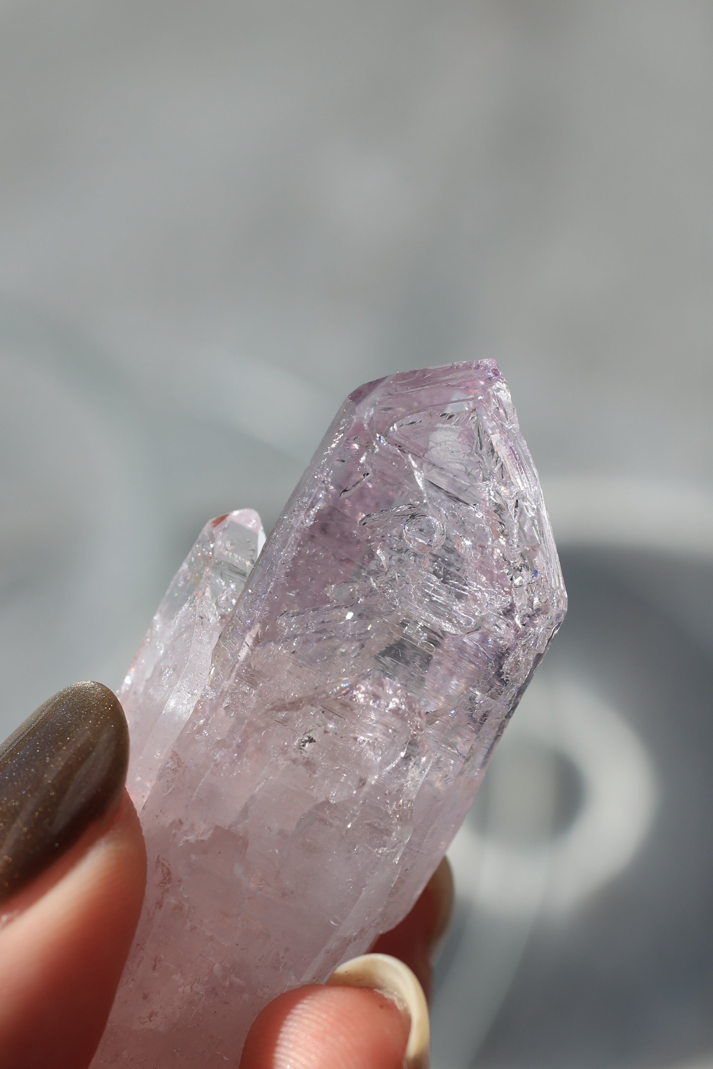 エンハイドロ（水入り）ベラクルスアメジスト「透き通る風」メキシコ産｜天然石 原石 鉱物標本