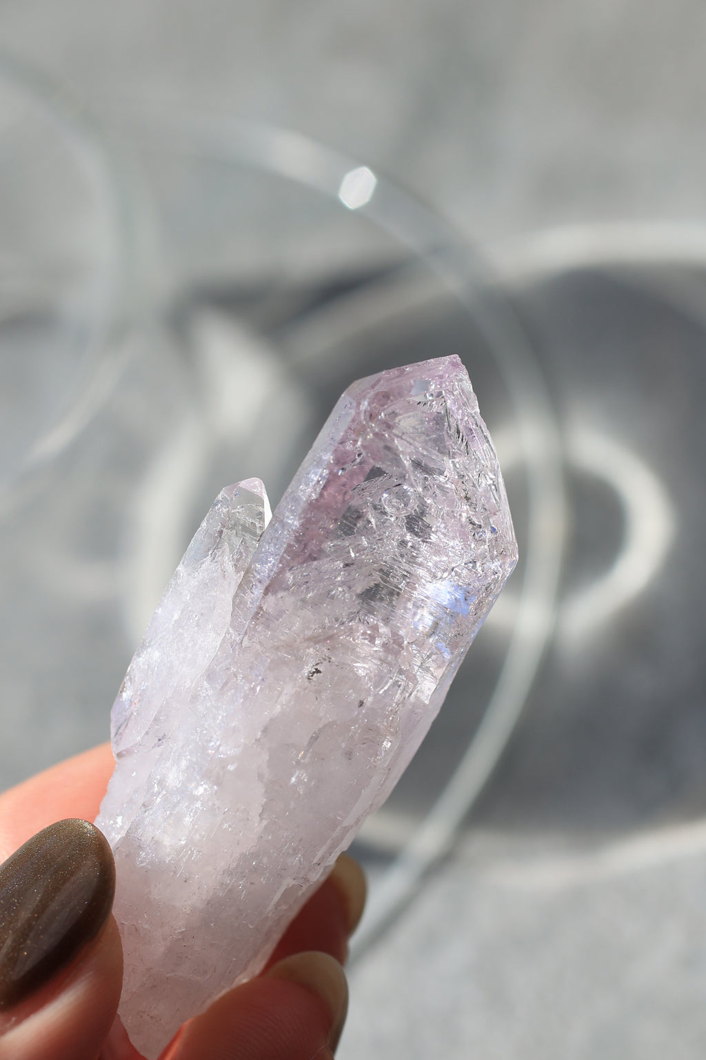 エンハイドロ（水入り）ベラクルスアメジスト「透き通る風」メキシコ産｜天然石 原石 鉱物標本