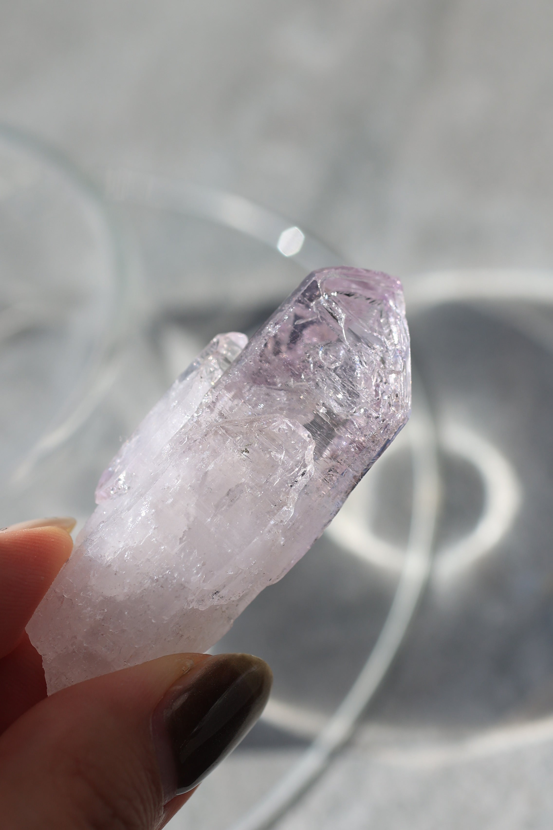エンハイドロ（水入り）ベラクルスアメジスト「透き通る風」メキシコ産｜天然石 原石 鉱物標本