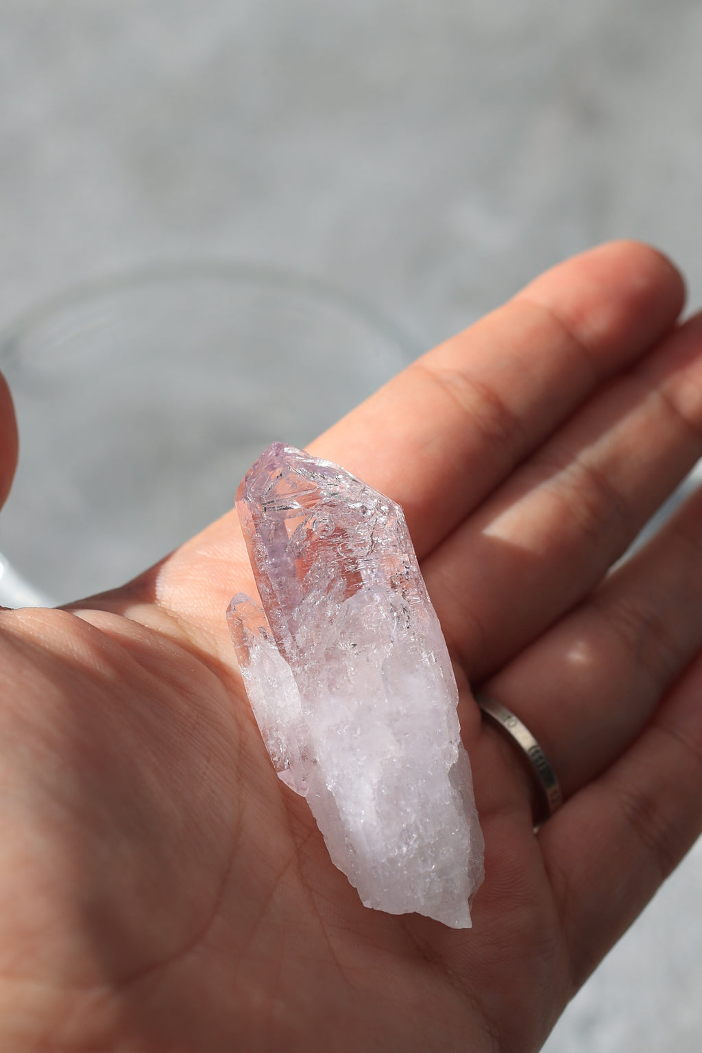 エンハイドロ（水入り）ベラクルスアメジスト「透き通る風」メキシコ産｜天然石 原石 鉱物標本