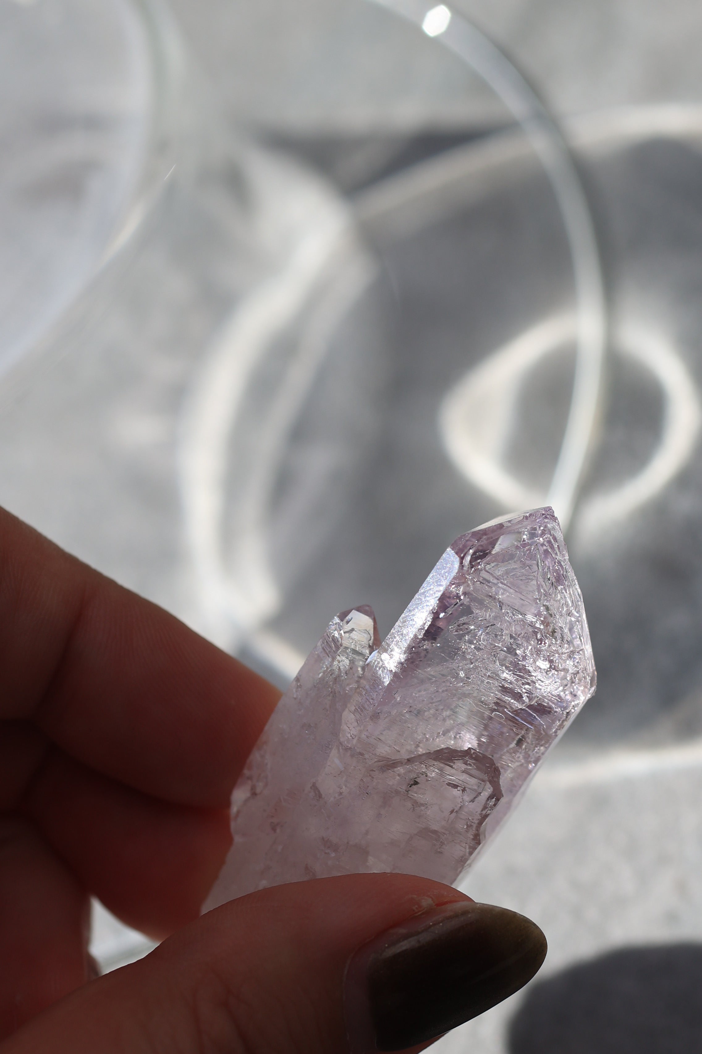エンハイドロ（水入り）ベラクルスアメジスト「透き通る風」メキシコ産｜天然石 原石 鉱物標本