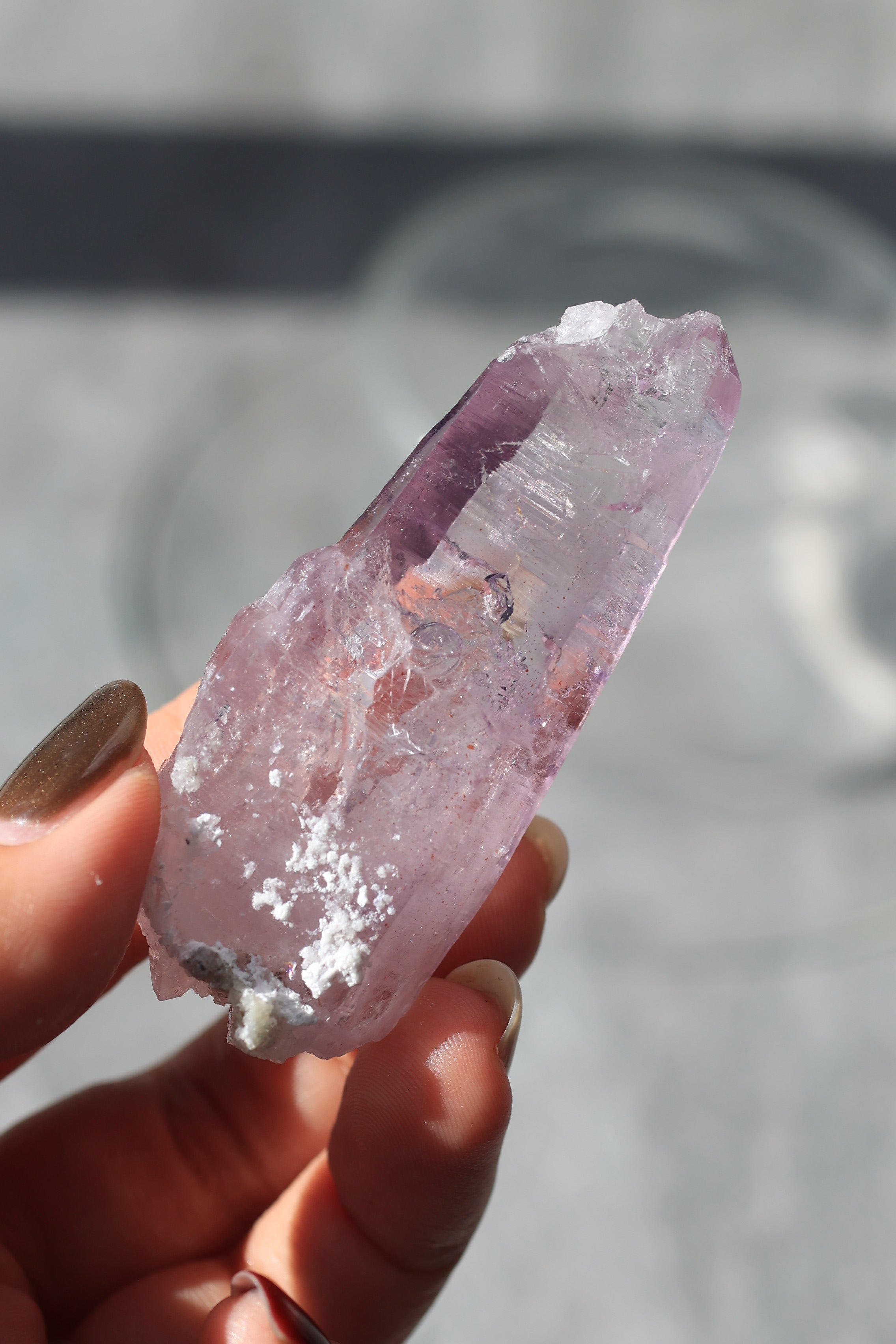 エンハイドロ（水入り）ベラクルスアメジスト「夢の雫」メキシコ産｜天然石 原石 鉱物標本