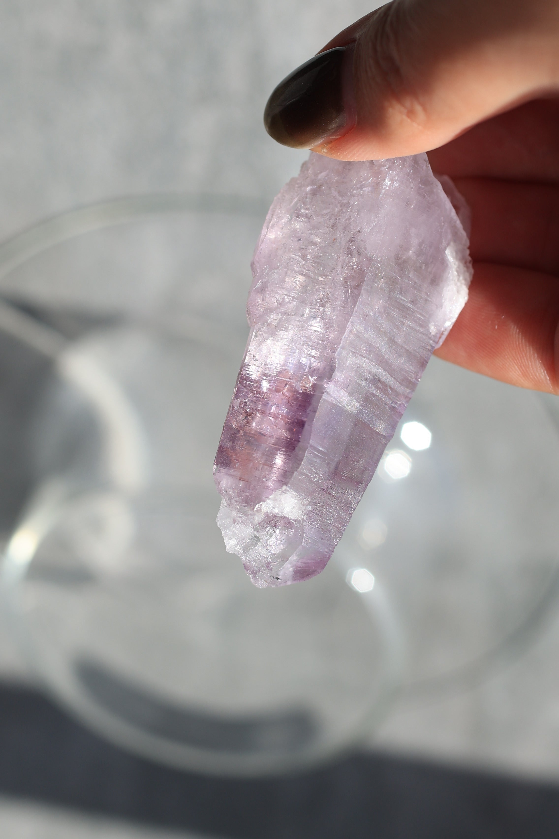エンハイドロ（水入り）ベラクルスアメジスト「夢の雫」メキシコ産｜天然石 原石 鉱物標本