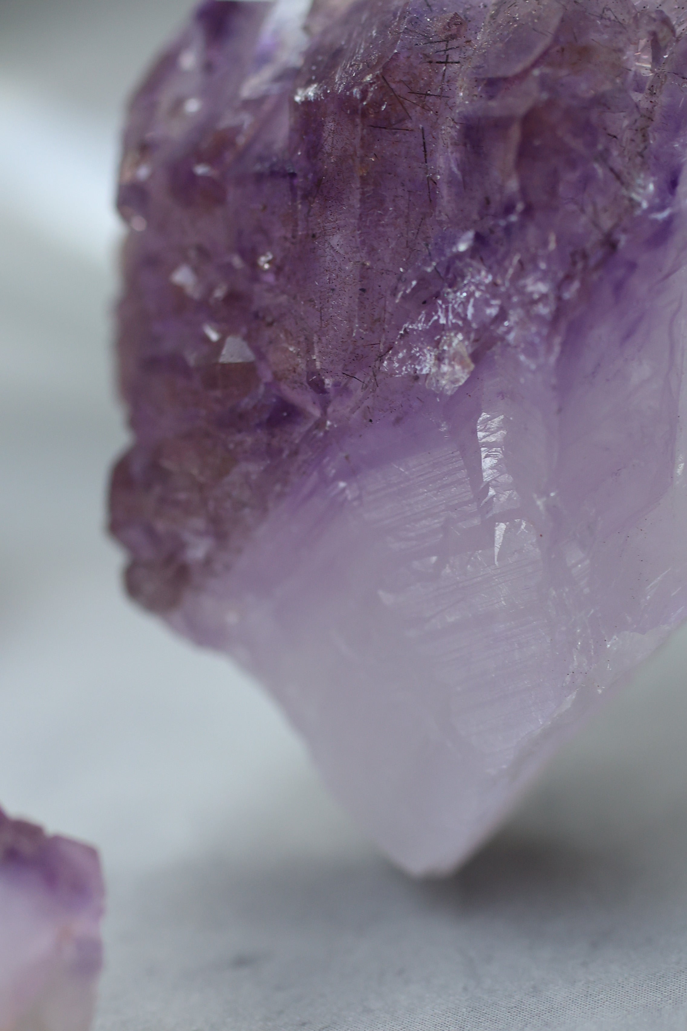 カルールアメジスト「一輪の花」インド産｜天然石 原石 鉱物標本
