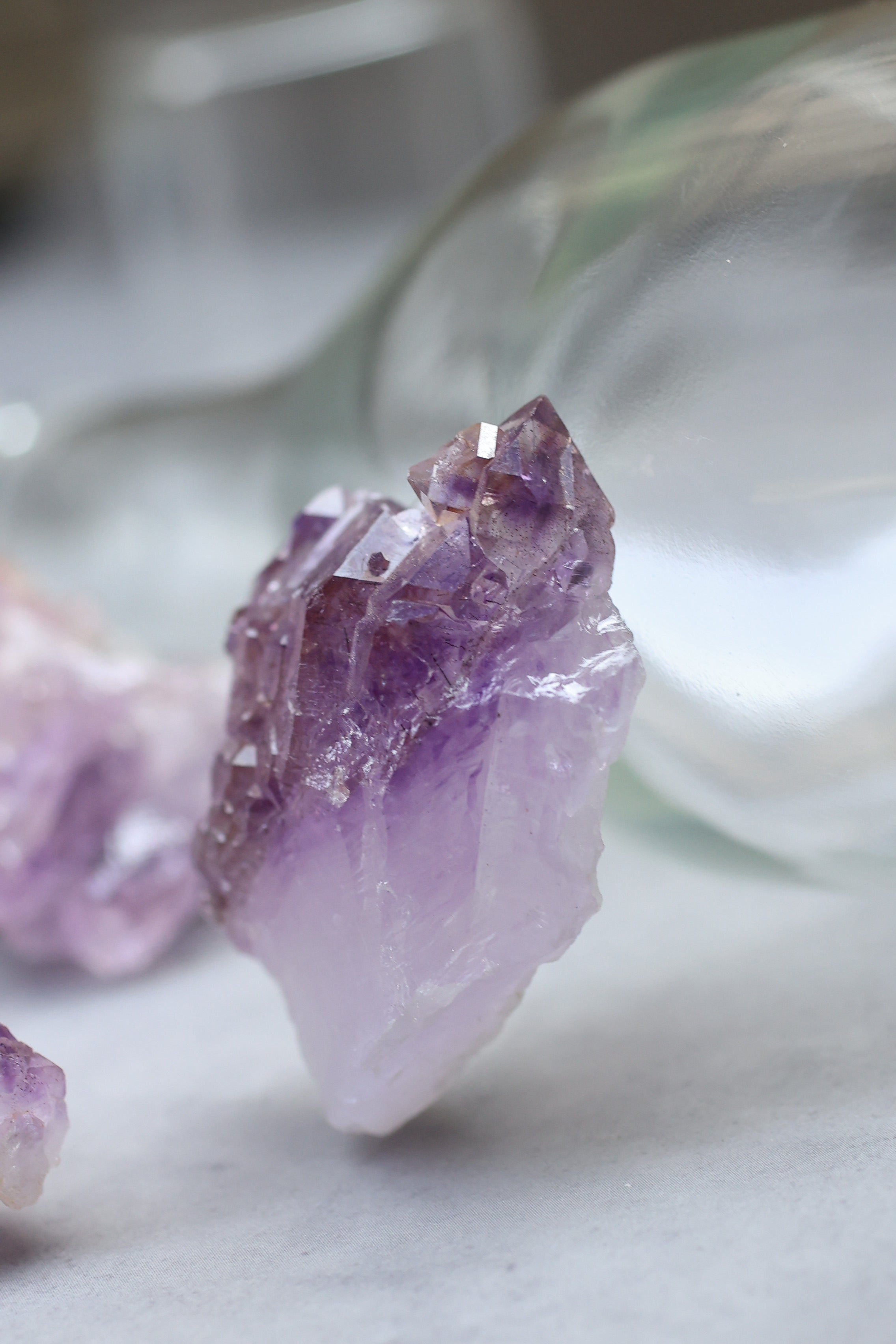 カルールアメジスト「一輪の花」インド産｜天然石 原石 鉱物標本