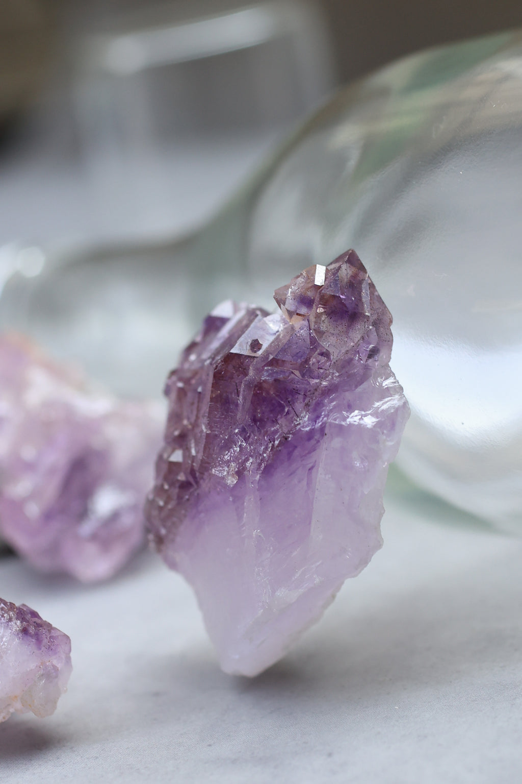 カルールアメジスト「一輪の花」インド産｜天然石 原石 鉱物標本
