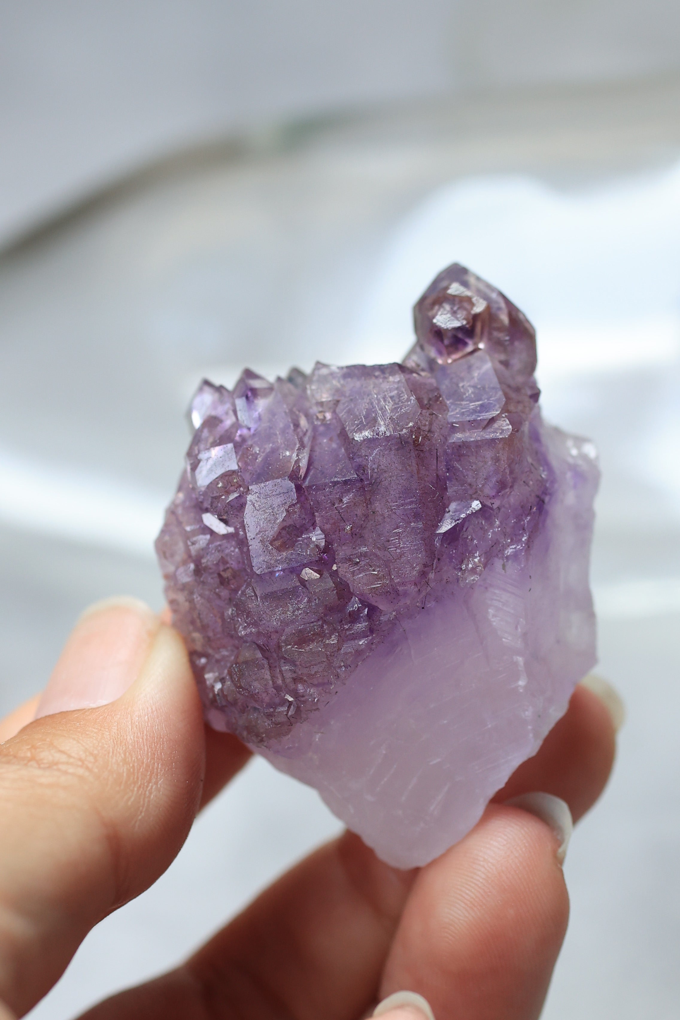 カルールアメジスト「一輪の花」インド産｜天然石 原石 鉱物標本