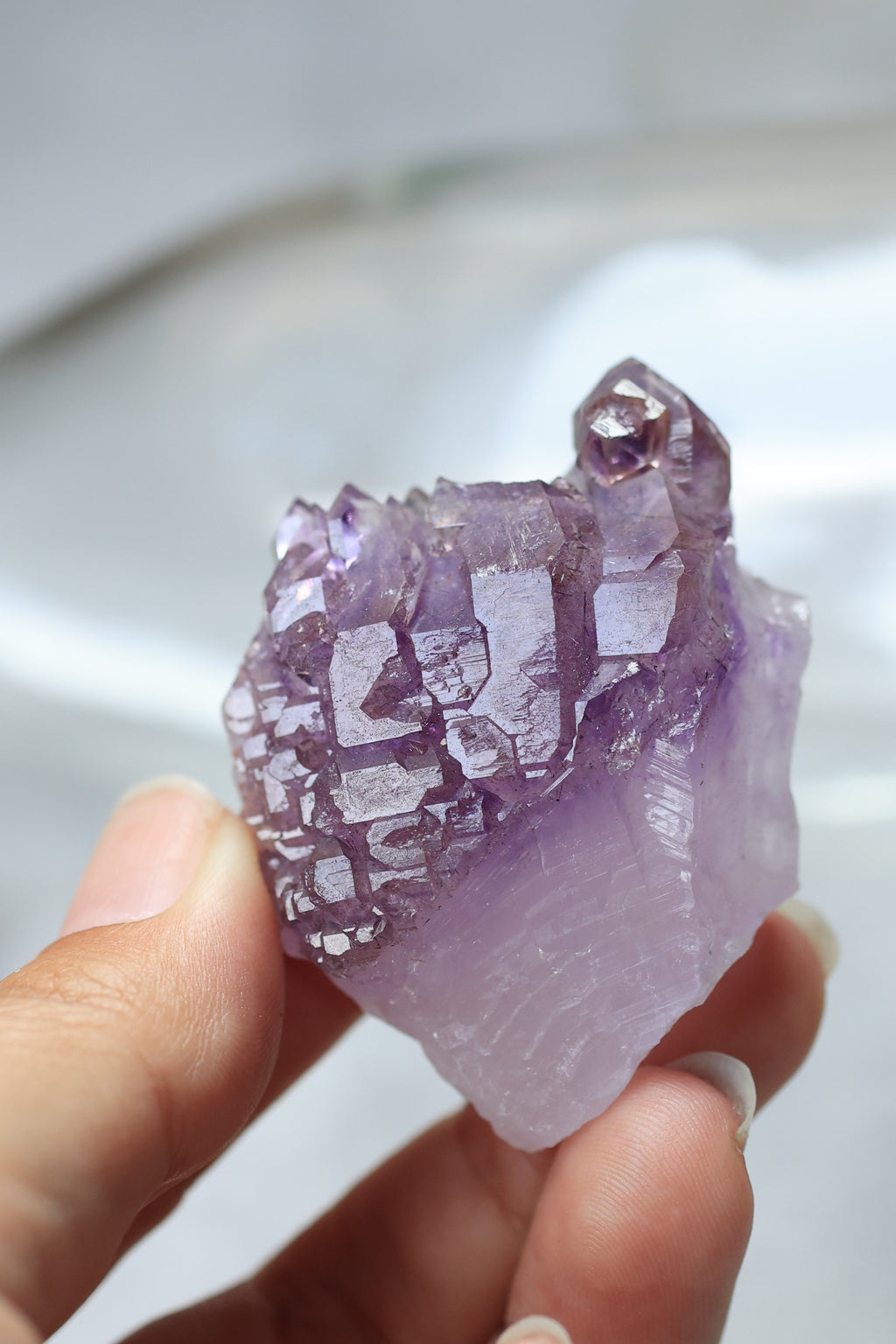 カルールアメジスト「一輪の花」インド産｜天然石 原石 鉱物標本