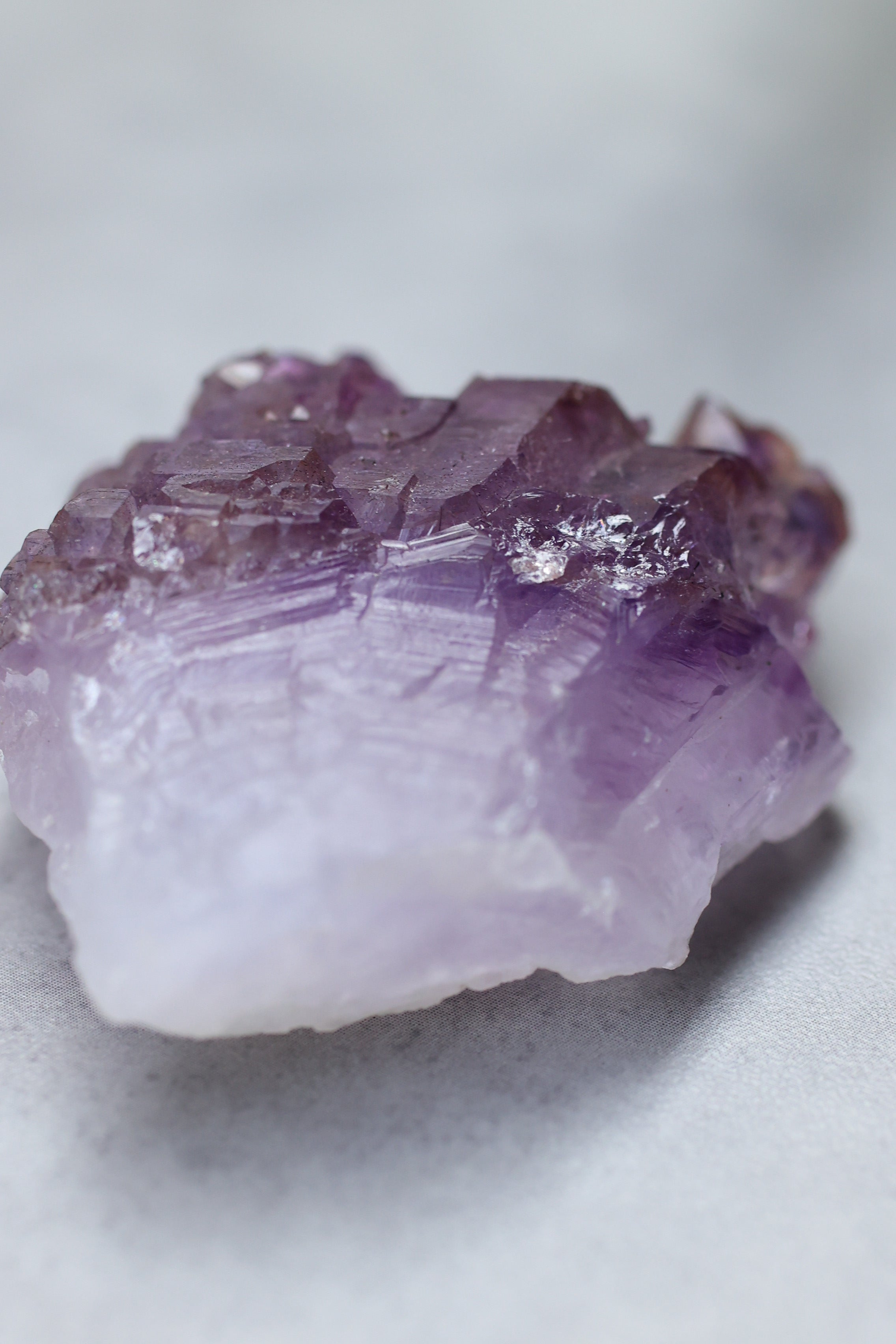 カルールアメジスト「一輪の花」インド産｜天然石 原石 鉱物標本