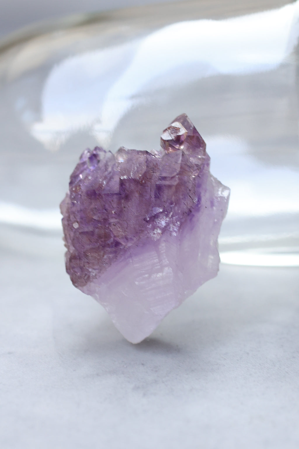 カルールアメジスト「一輪の花」インド産｜天然石 原石 鉱物標本