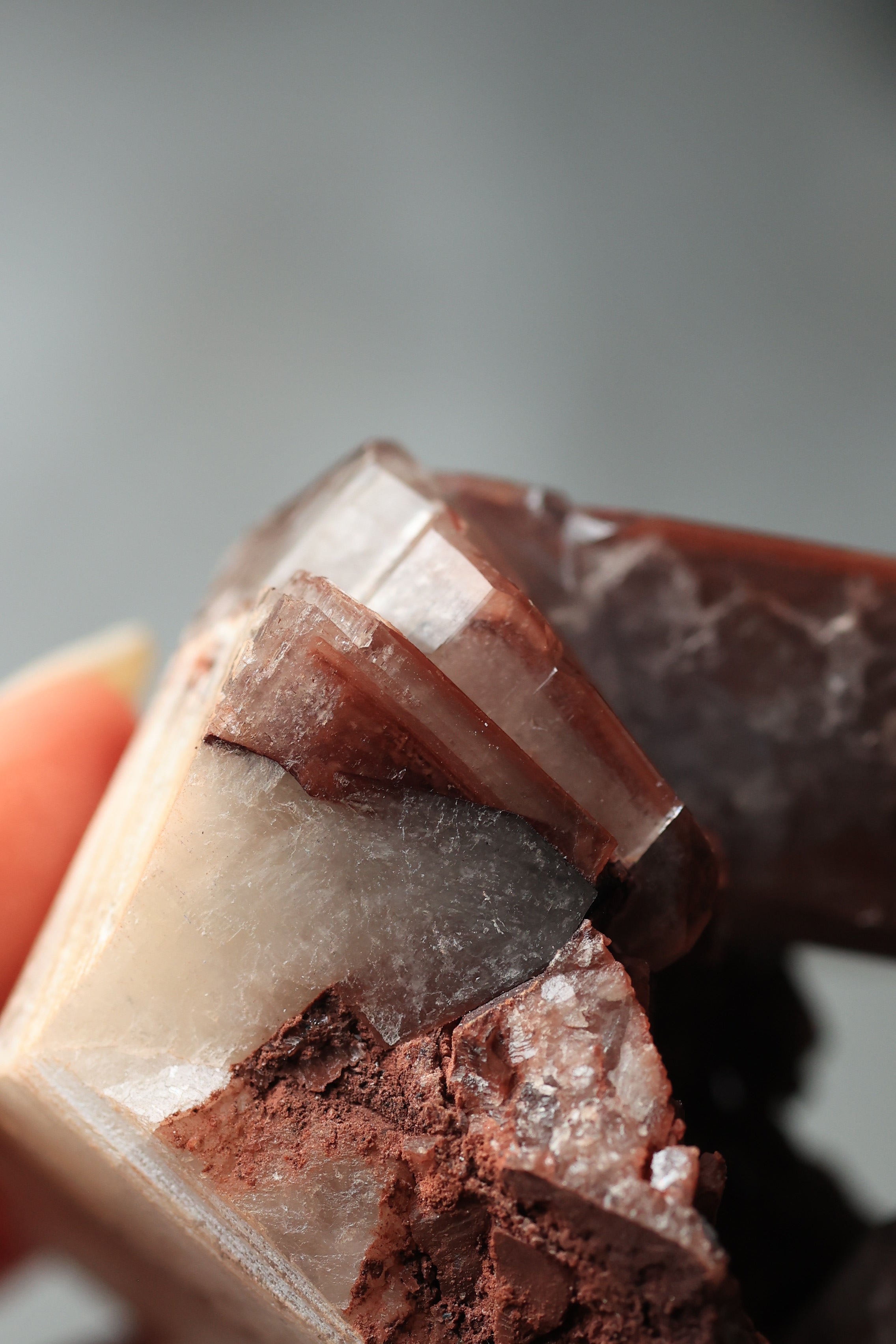 チョコレートカルサイト「重なる想い」中国産｜天然石 原石 鉱物標本
