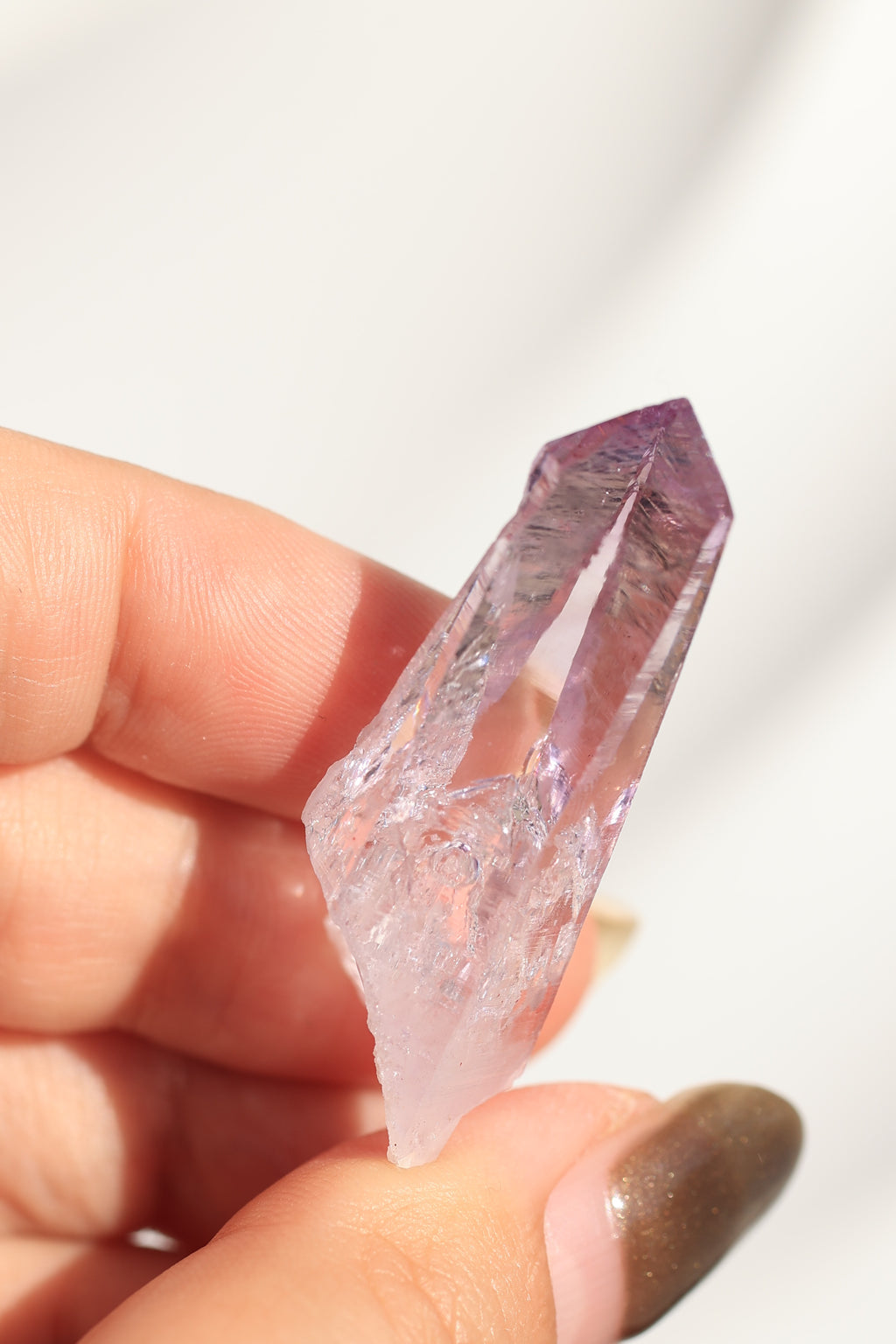 エンハイドロ（水入り）ベラクルスアメジスト「一輪の花」メキシコ産｜天然石 原石 鉱物標本