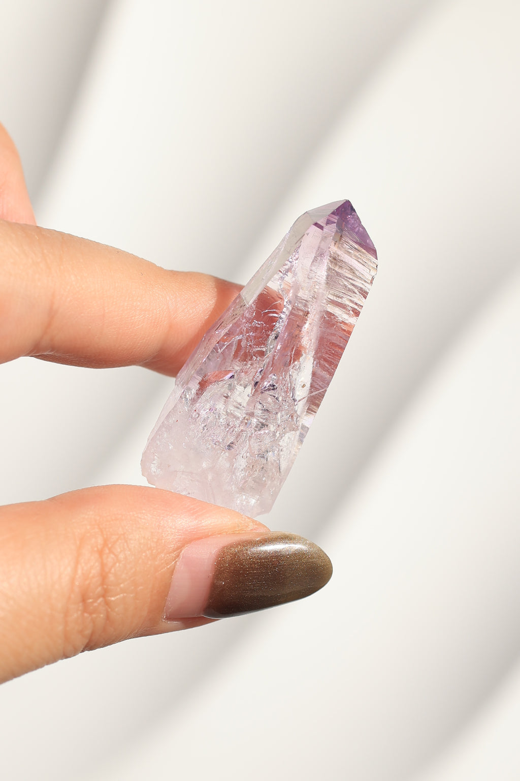 エンハイドロ（水入り）ベラクルスアメジスト「一輪の花」メキシコ産｜天然石 原石 鉱物標本