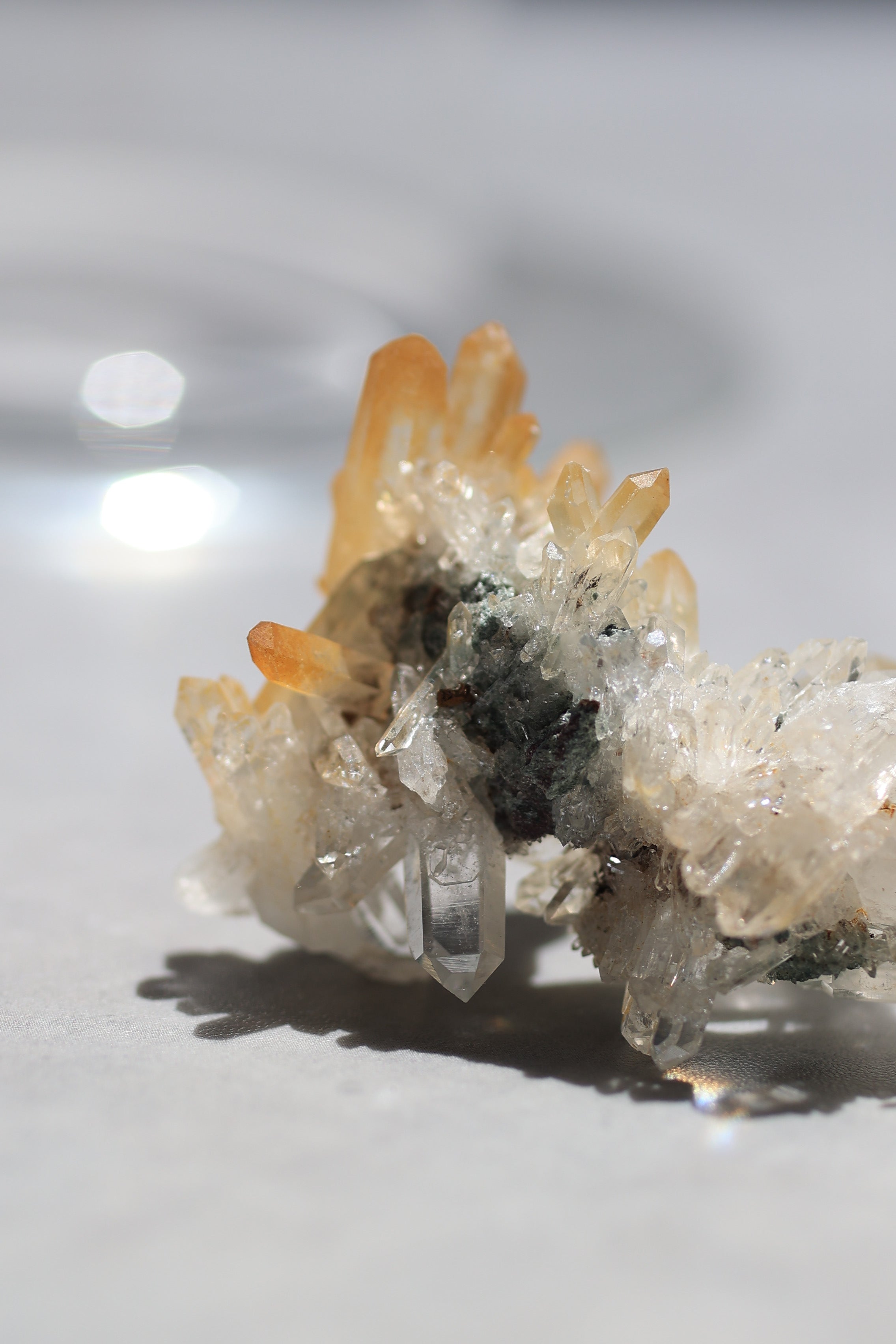 ゴールデンヒーラーレムリアンクォーツ「朝日の結晶」コロンビア産｜天然石 原石 鉱物標本