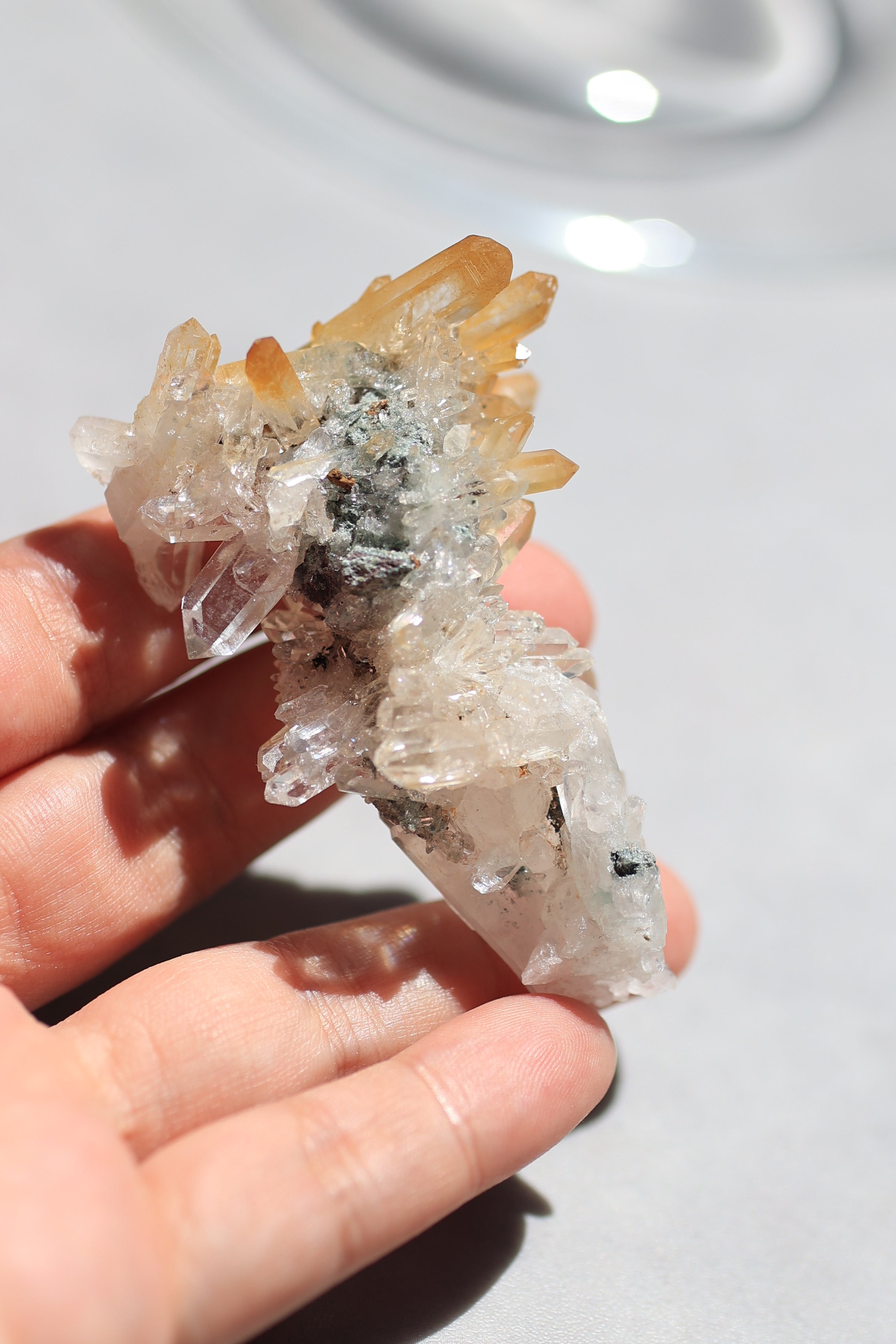 ゴールデンヒーラーレムリアンクォーツ「朝日の結晶」コロンビア産｜天然石 原石 鉱物標本
