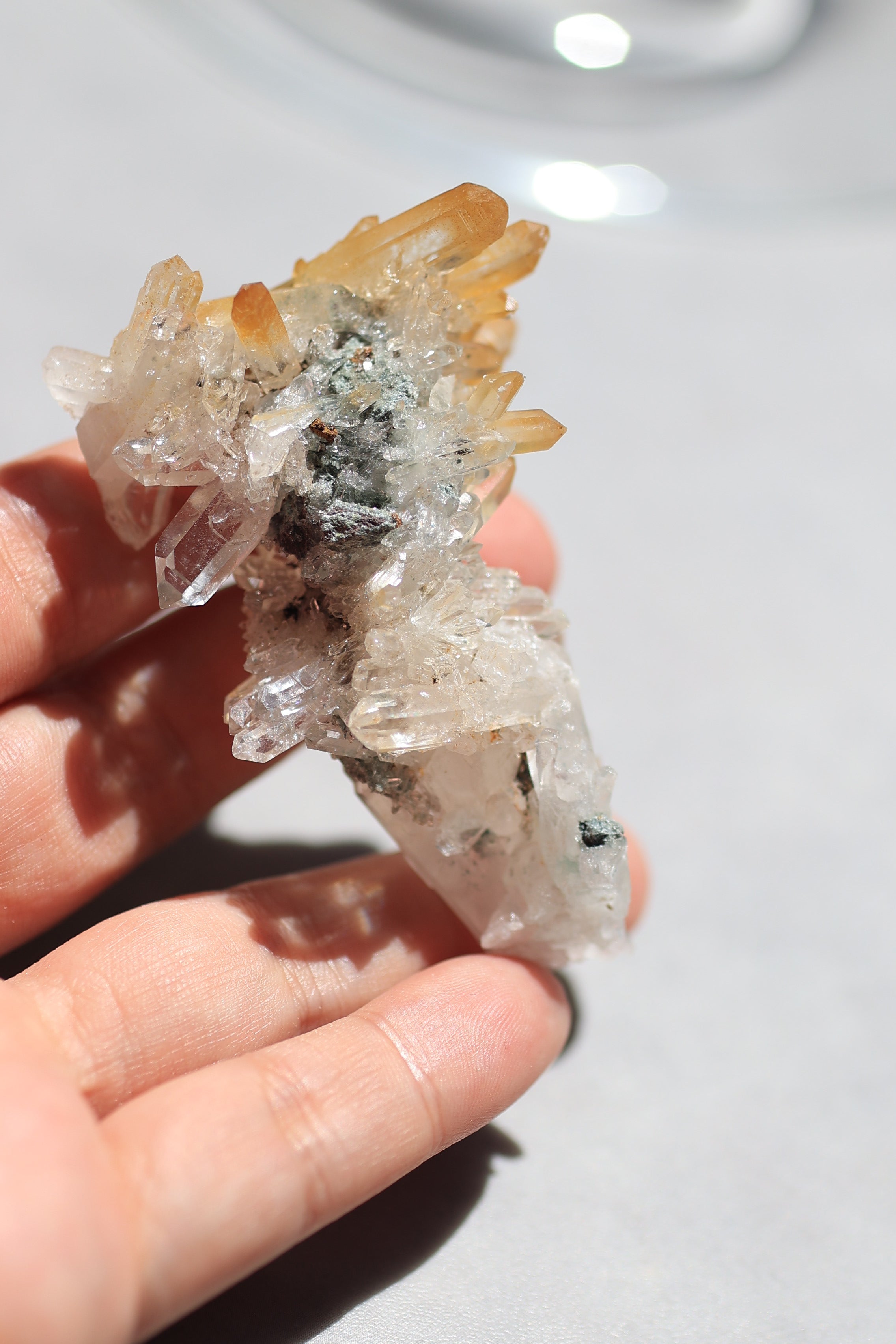 ゴールデンヒーラーレムリアンクォーツ「朝日の結晶」コロンビア産｜天然石 原石 鉱物標本