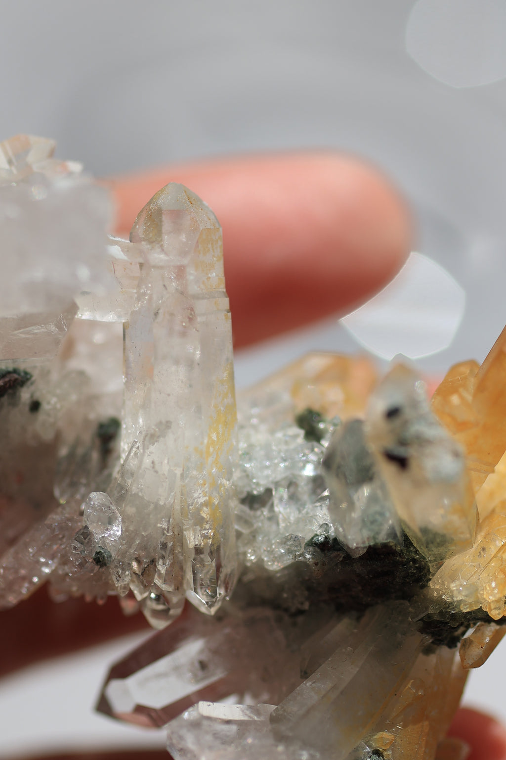ゴールデンヒーラーレムリアンクォーツ「朝日の結晶」コロンビア産｜天然石 原石 鉱物標本