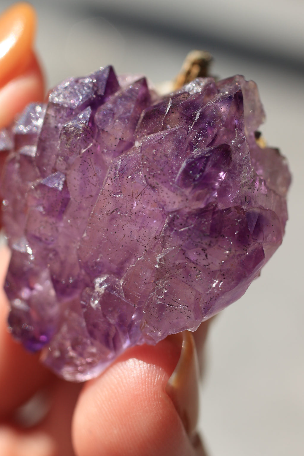 カルールアメジスト「優美な一粒」インド産｜天然石 原石 鉱物標本