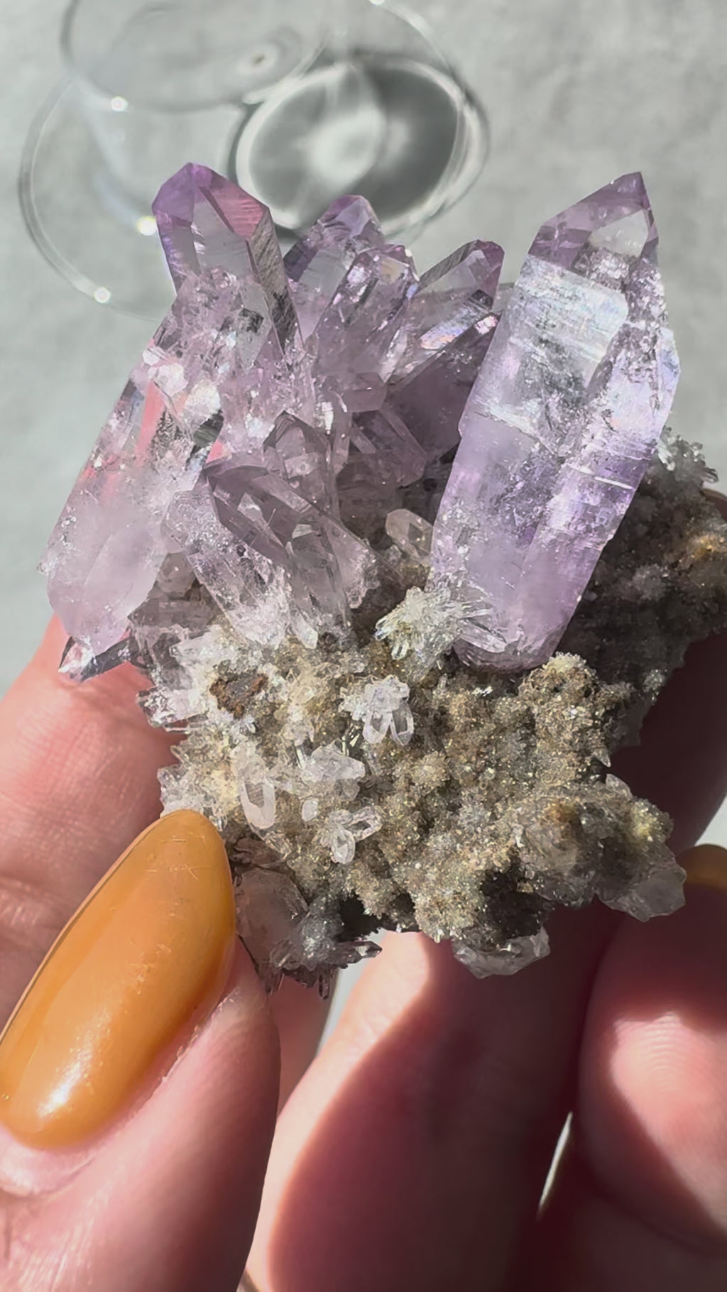 ベラクルスアメジスト「花咲く庭」メキシコ産｜天然石 原石 鉱物標本